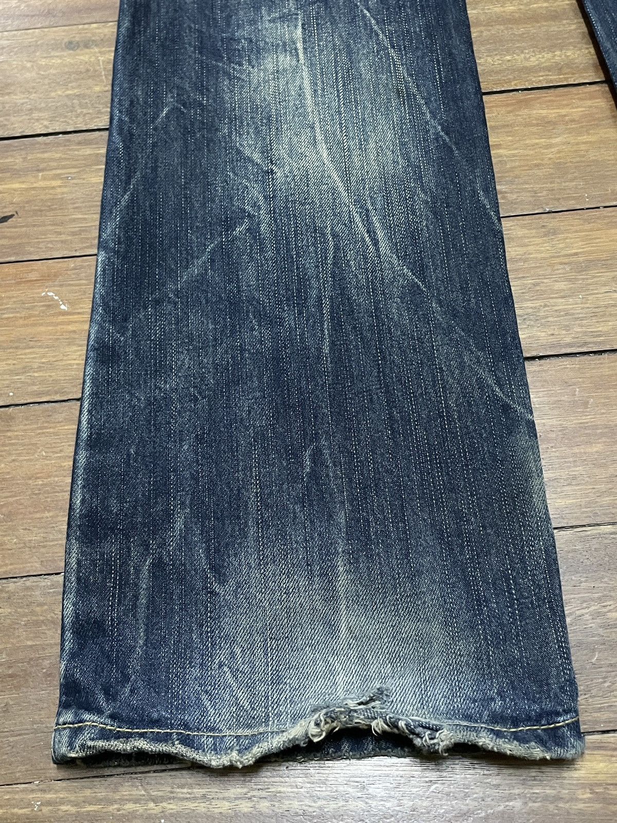 14th Addiction Very Rare Design Vintage Brand Xfrm Flash Flared Jeans 1990s Size US 30 / EU 46 - 7 Thumbnail