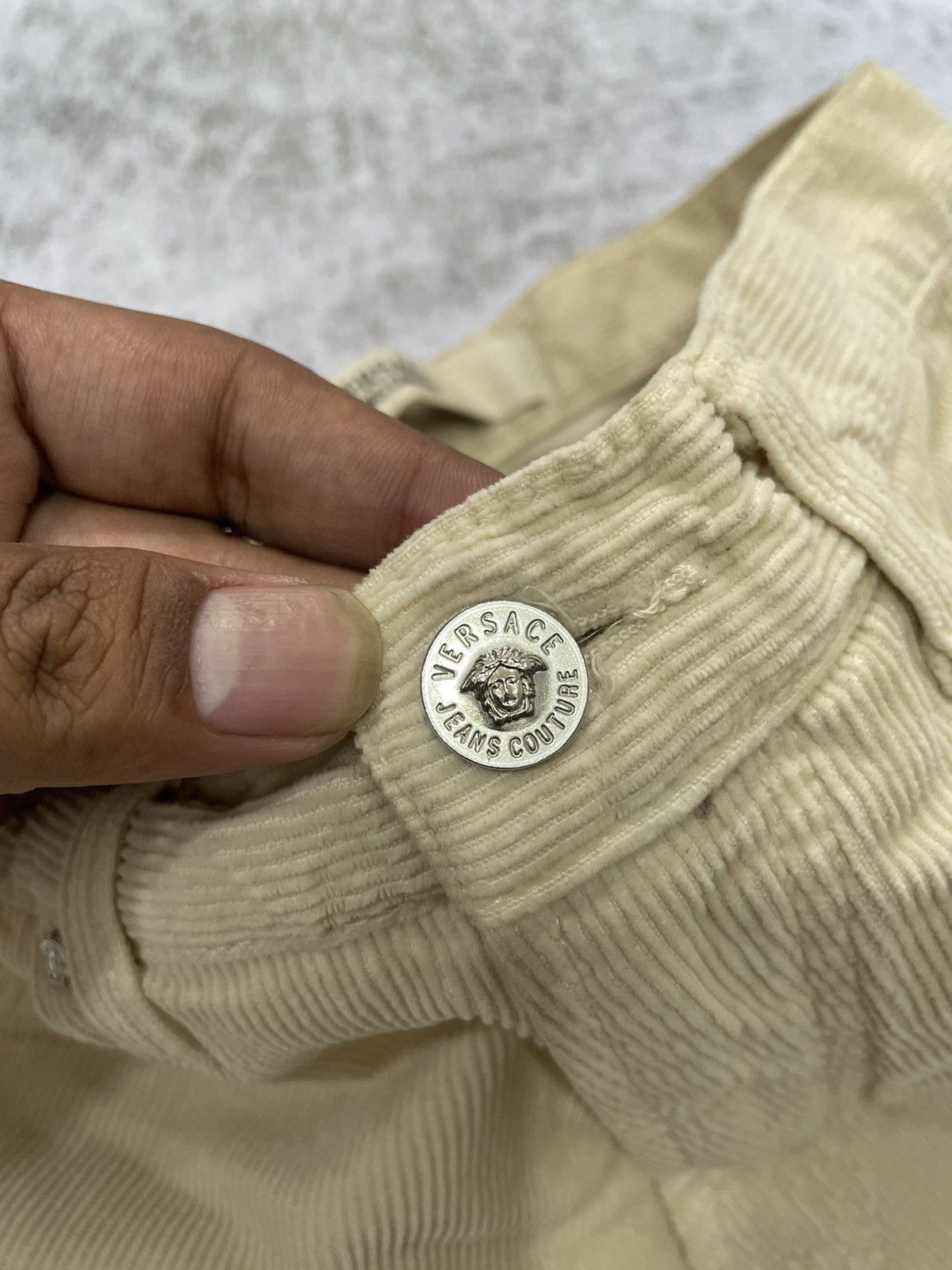 Versace × Vintage 2000s versace corudroy y2k style Size US 28 / EU 44 - 5 Thumbnail