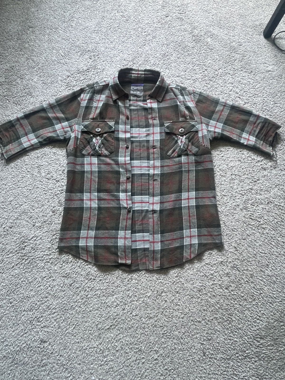 Undercover Undercover SS16 “The Greatest” Scab 3/4 Flannel Shirt