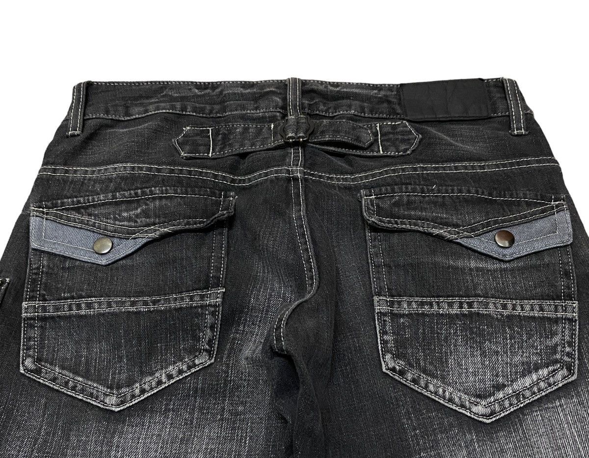 If Six Was Nine Rare Design Vintage Japanese Brand Double Focus Jeans 2000s Size US 32 / EU 48 - 4 Thumbnail