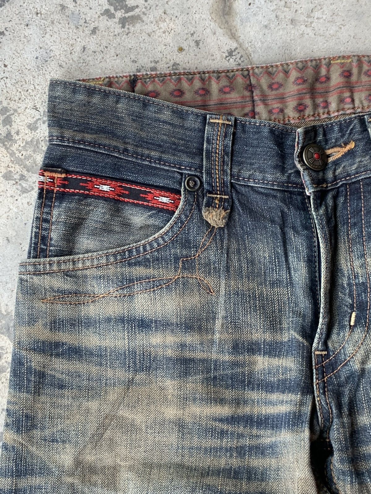 Edwin EDWIN NAVAJO DESIGN STYLE & RARE. ONLY IN JAPAN 🇯🇵 Size US 31 - 4 Thumbnail