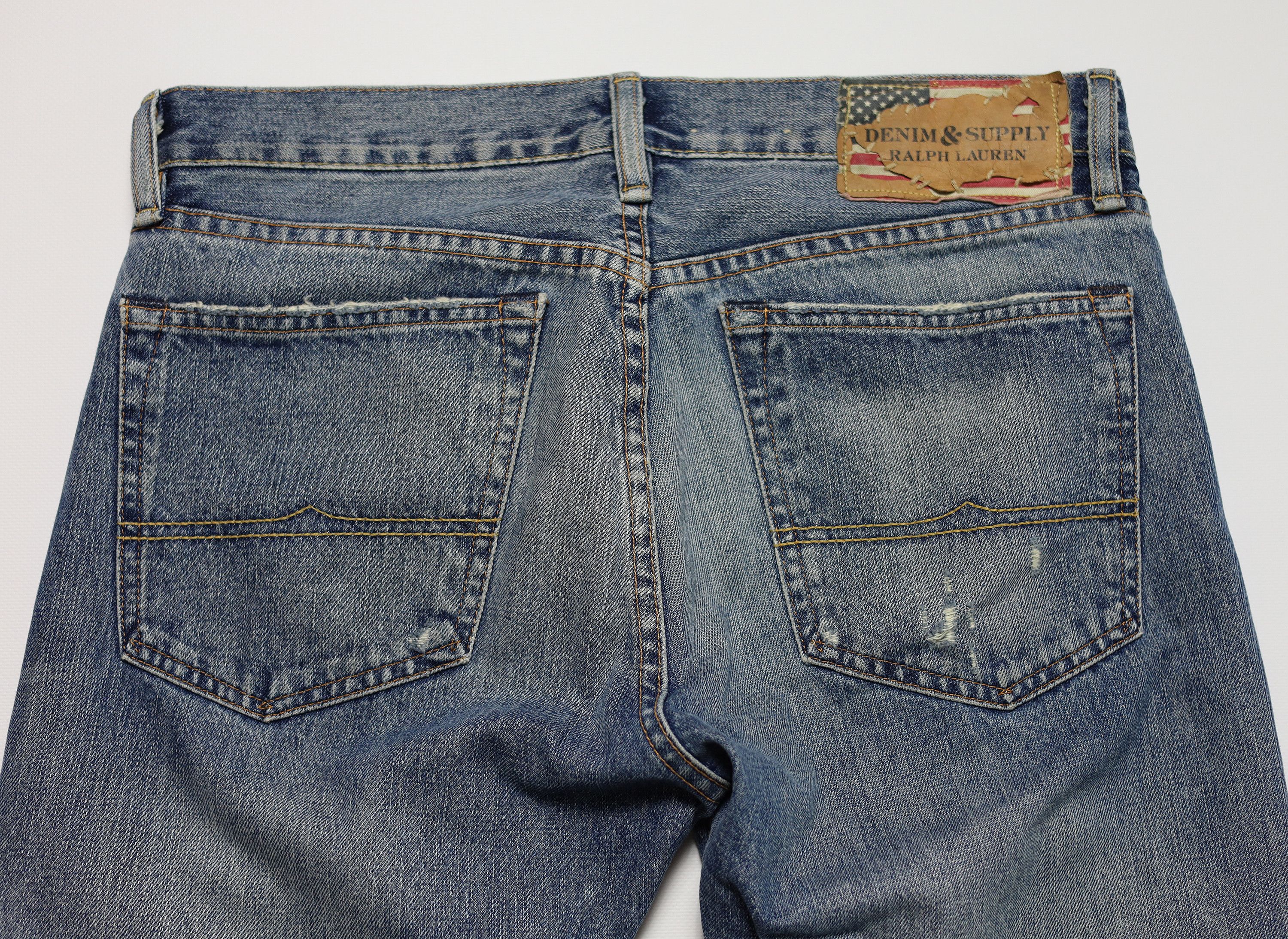 Denim & Supply Ralph Lauren Denim and Supply Ralph Lauren Slim Faded Distressed Jeans Size US 31 - 7 Thumbnail