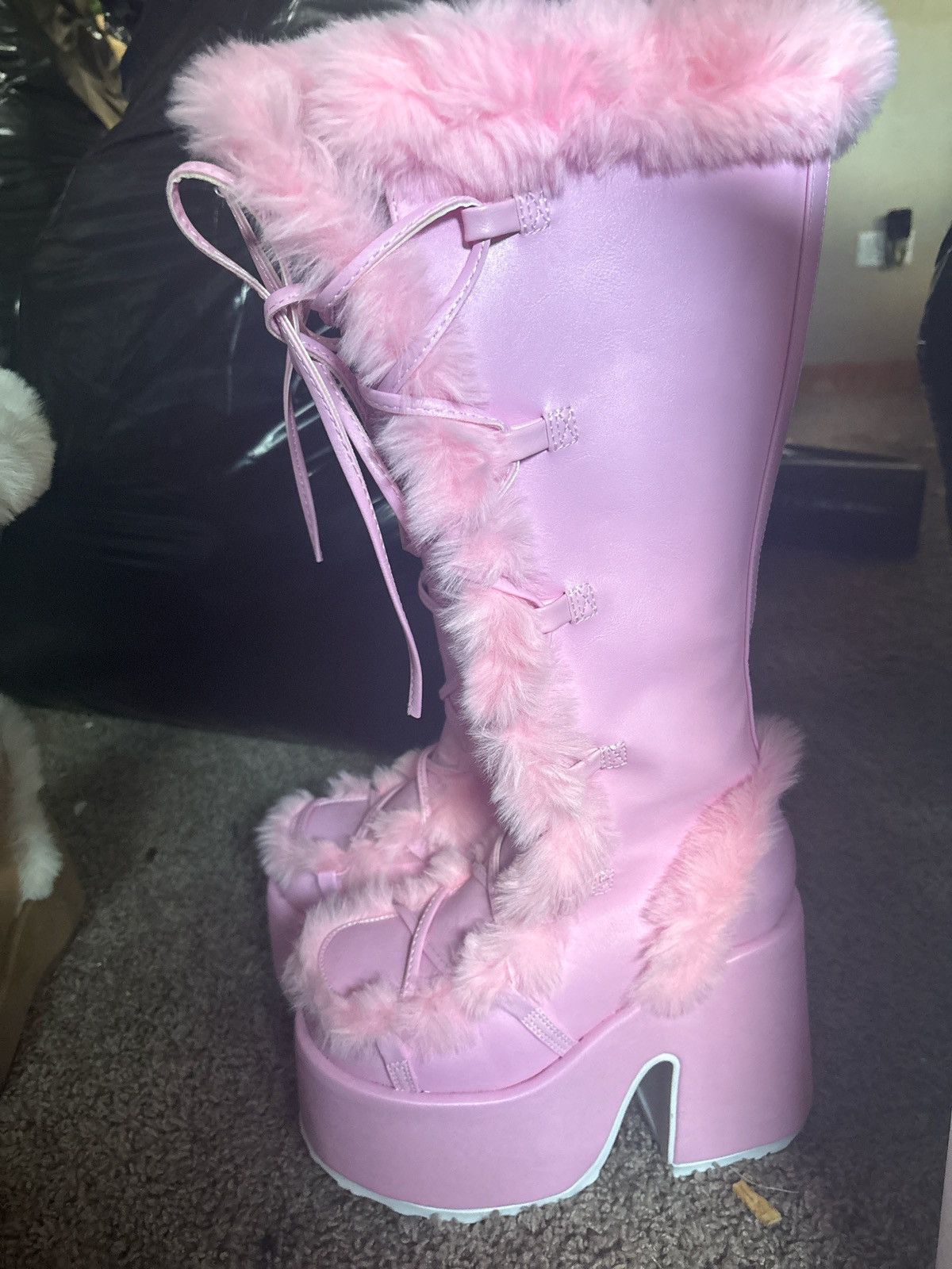 Demonia Cult Demonia Platform Boots Size US 7 / IT 37 - 2 Thumbnail