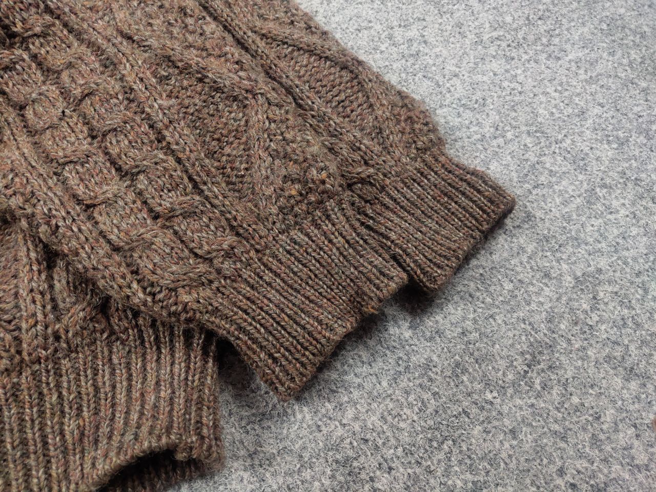 Vintage 80's Peregrine cable fisherman Sweater Wool England