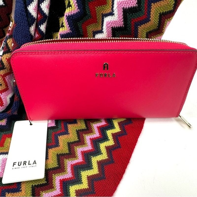 Furla NWT Furla Fuschia/Pink Long Zippy Wallet Size ONE SIZE - 1 Thumbnail