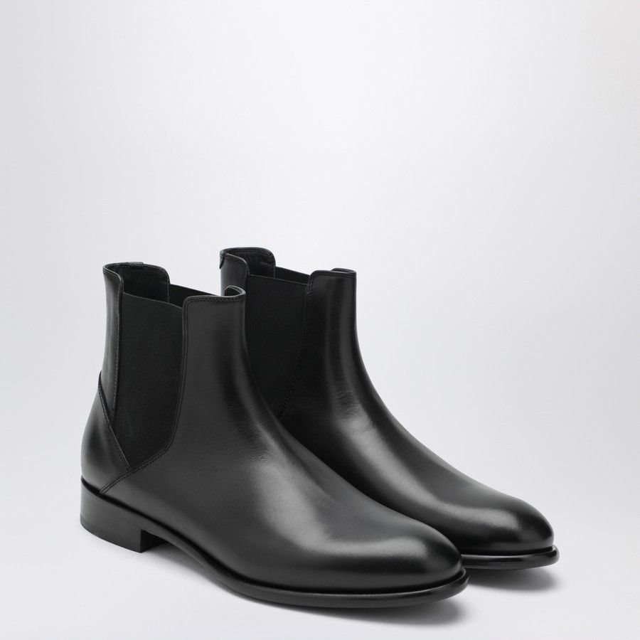 Doucal's o1d2blof0226 Leather Ankle Boots in Black Size US 11 / EU 44 - 2 Thumbnail