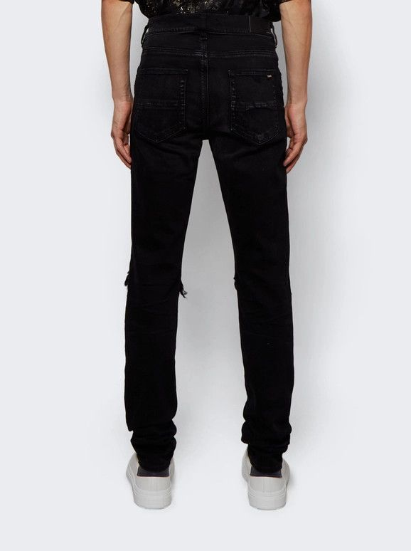 Amiri o1gr1nt0824 Mx1 Bandana Jeans in Aged Black Size US 33 - 5 Thumbnail