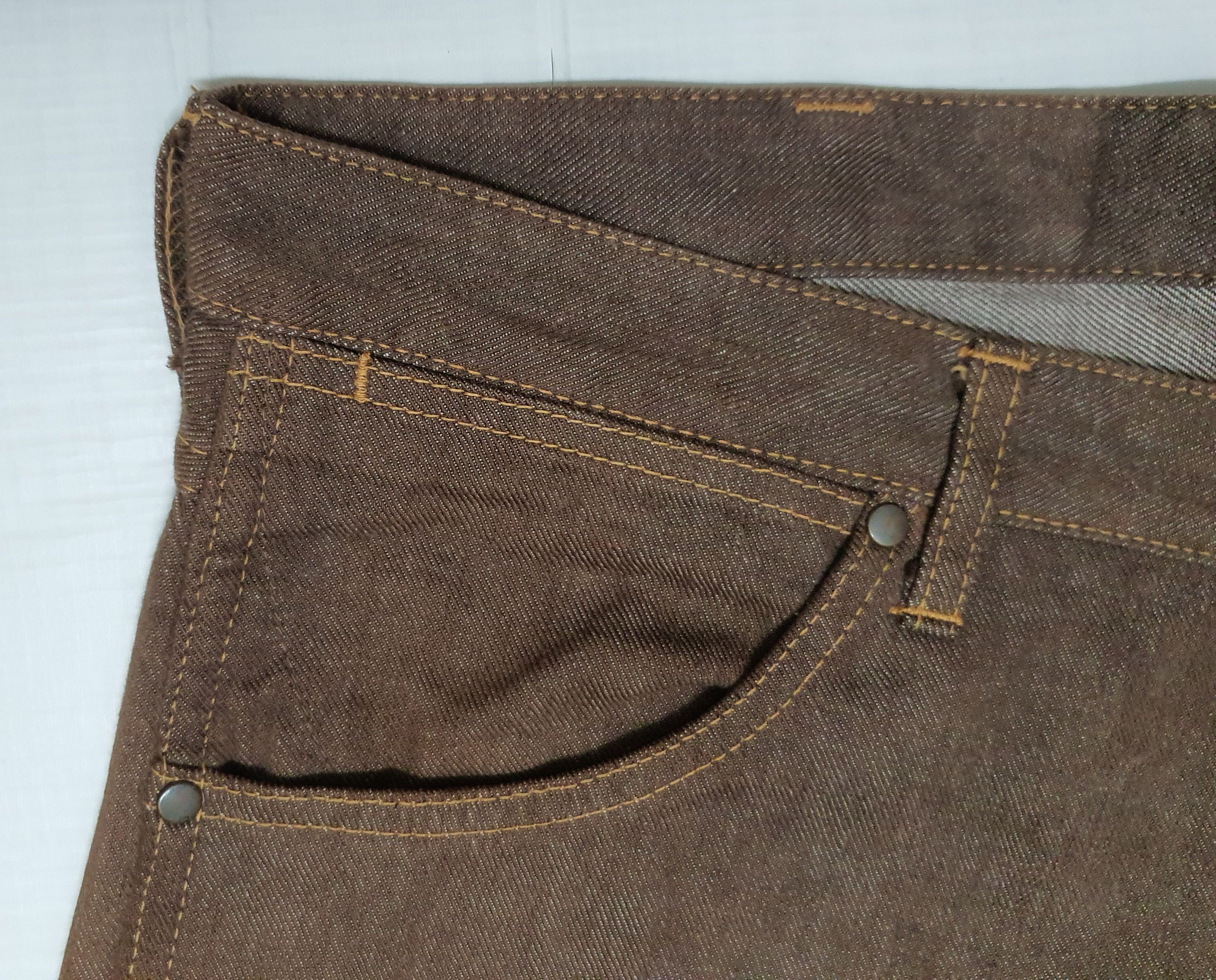 Bape Waist 36" Vintage Bathing Ape Brown Jeans, XL. (Original) Size US 36 / EU 52 - 11 Thumbnail