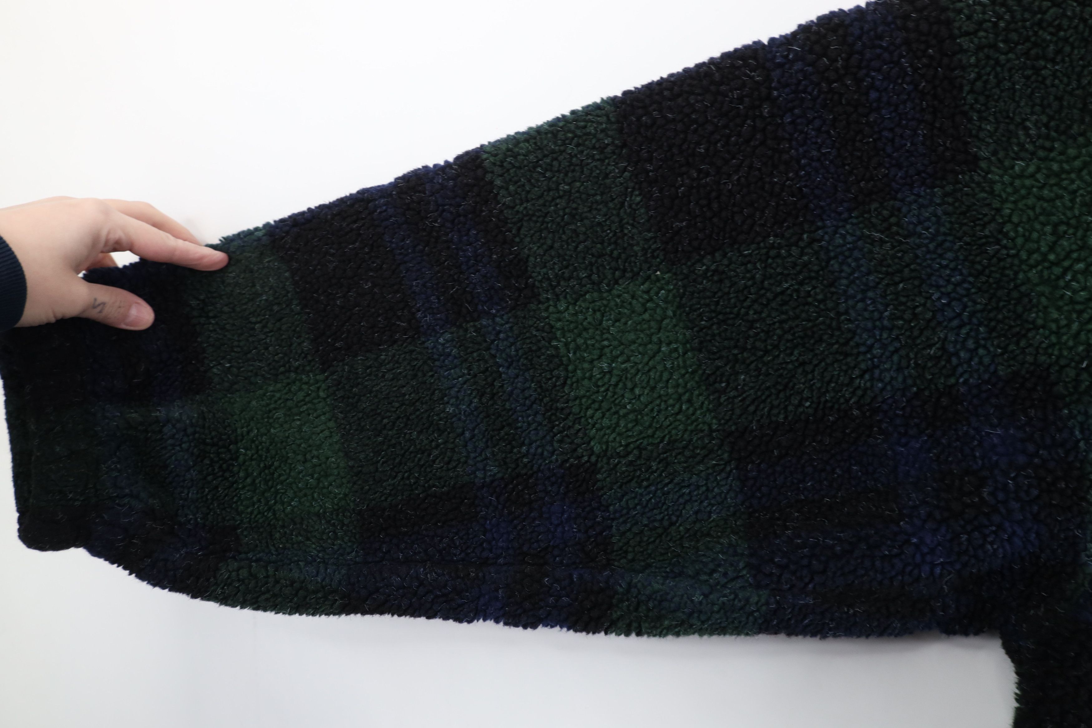Vintage Vintage 90s Streetwear Half Zip Pullover Sweater Plaid Size US XL / EU 56 / 4 - 7 Thumbnail