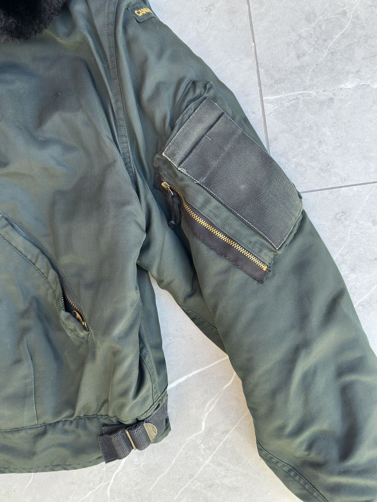 Vintage 1970s Rare Vintage Military Jacket Cropped Fit Size US L / EU 52-54 / 3 - 9 Thumbnail