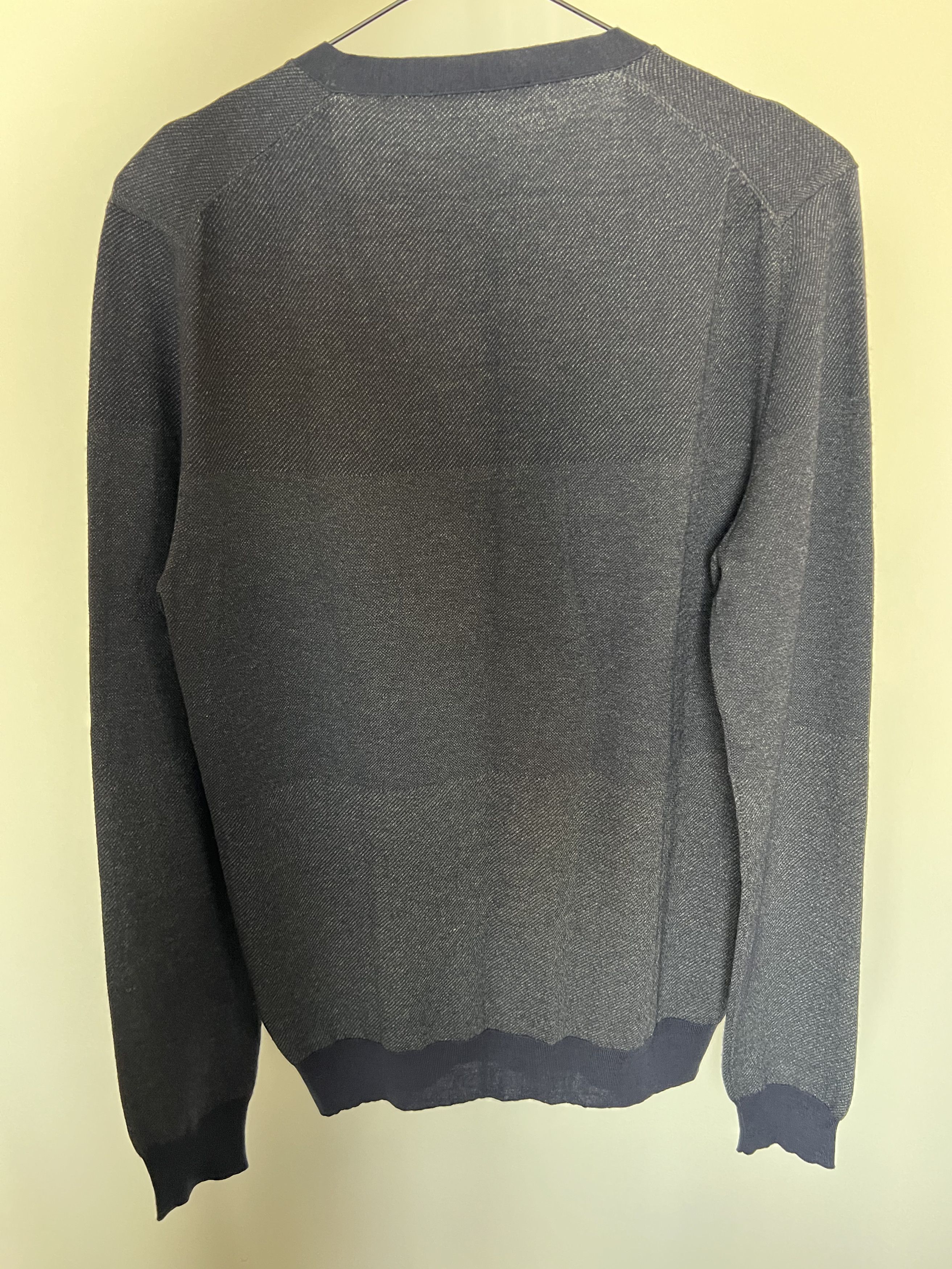 Ermenegildo Zegna Z Zegna Grey/Blue Cardigan Size US L / EU 52-54 / 3 - 2 Thumbnail