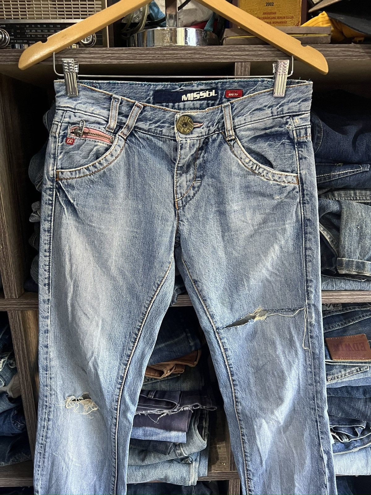 Miss Sixty 🔥Made in Italy Miss Sixty Distressed Denim Size 29" - 4 Thumbnail