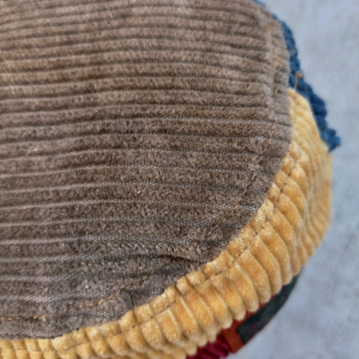 Other UNIQUE corduroy Patchwork cadet hat by grace Size ONE SIZE - 13 Thumbnail