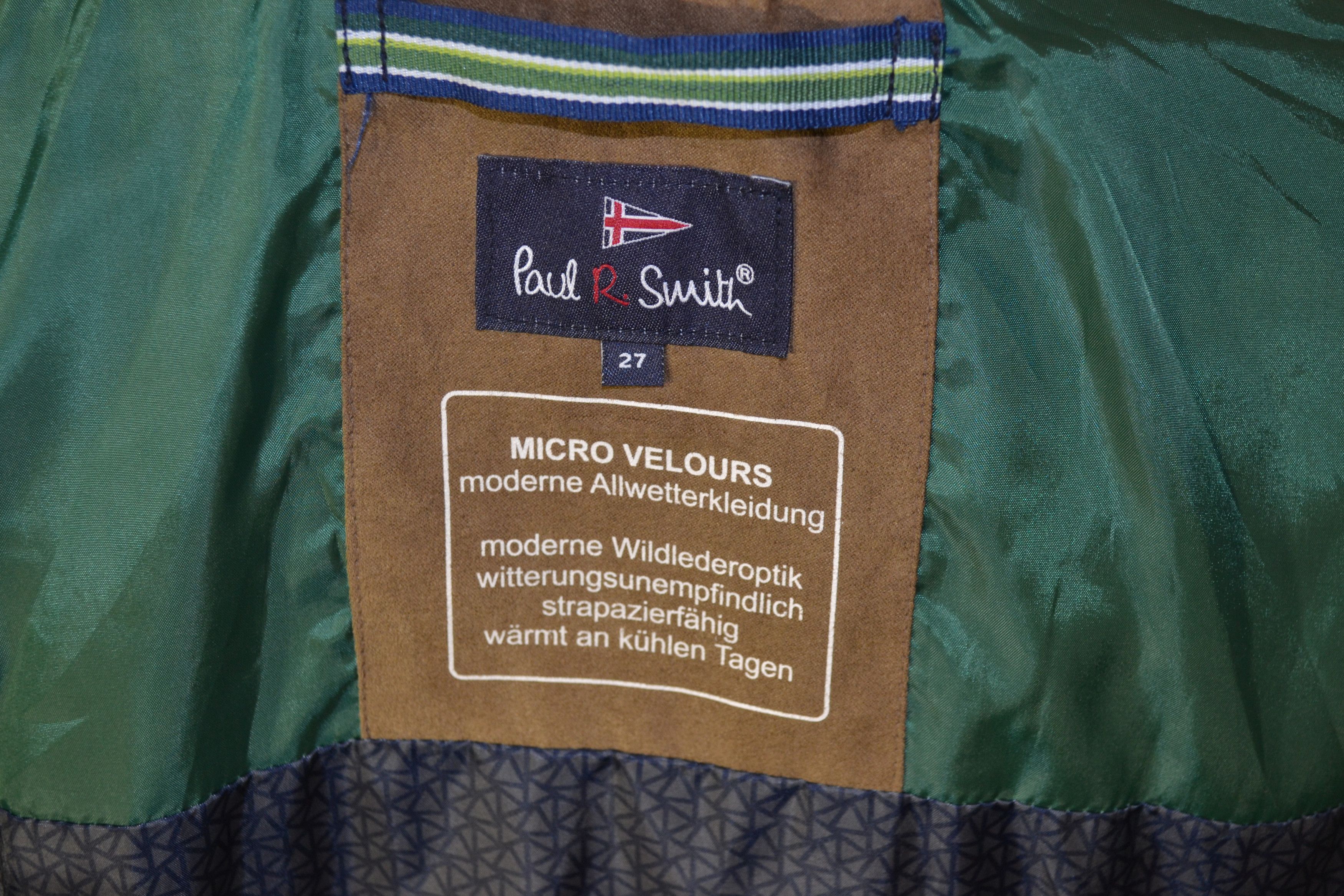 Paul Smith Paul Smith Vintage Jacket – Micro Velour – Size L / XL Size US XL / EU 56 / 4 - 7 Thumbnail