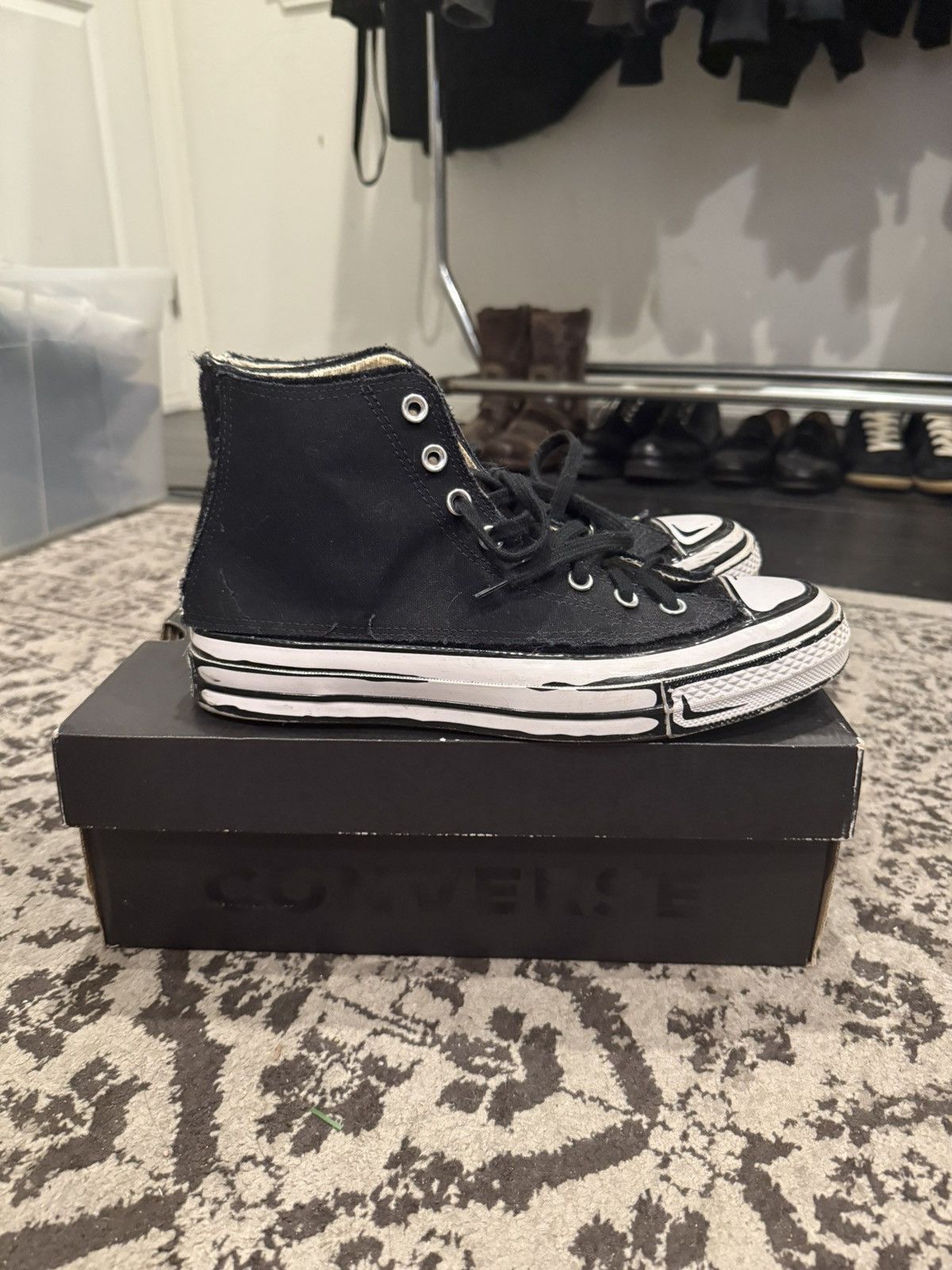 Converse Converse x Joshua Vides Velcro Hi Tops Size US 8.5 / EU 41-42 - 2 Thumbnail