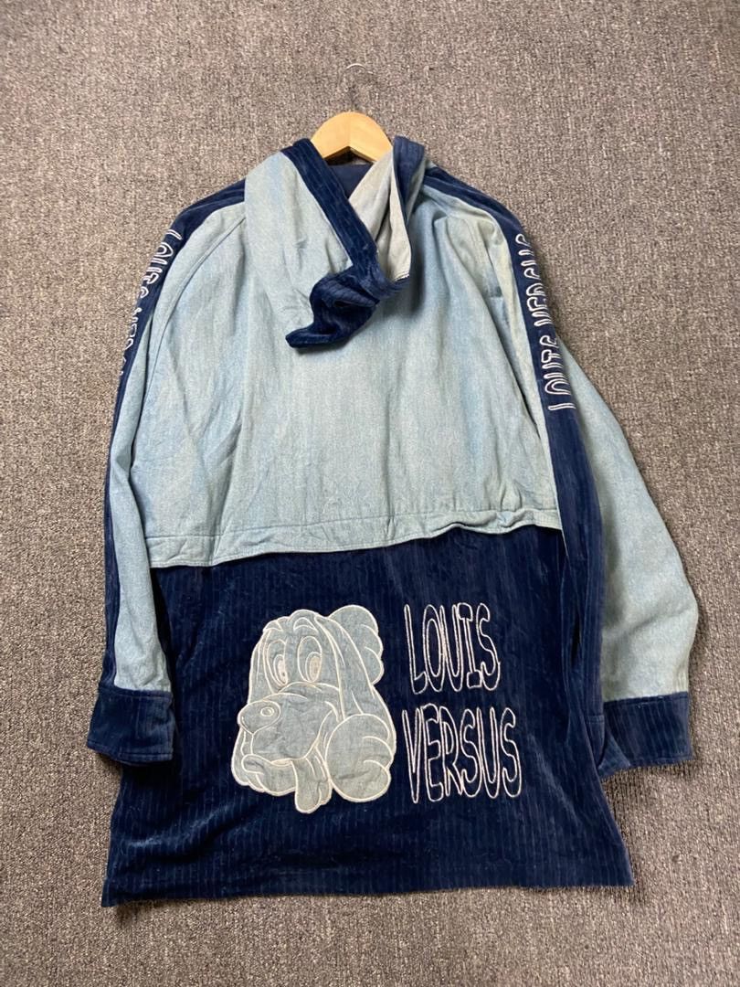 Japanese Brand Louis Versus Embroidery Velvet & Jeans Jacket (204) Size US M / EU 48-50 / 2 - 2 Thumbnail