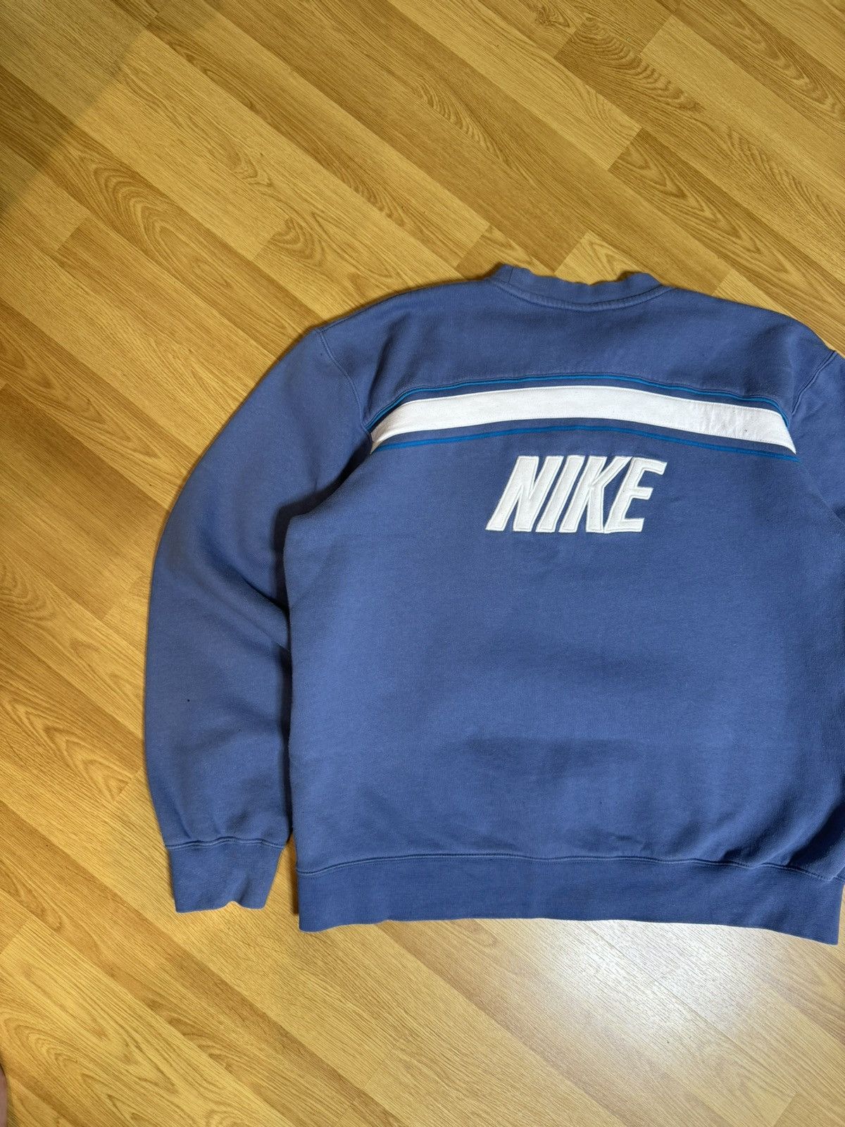 Nike × Vintage Vintage 00s Sky Blue Nike Sweatshirt - Large Size US L / EU 52-54 / 3 - 11 Thumbnail