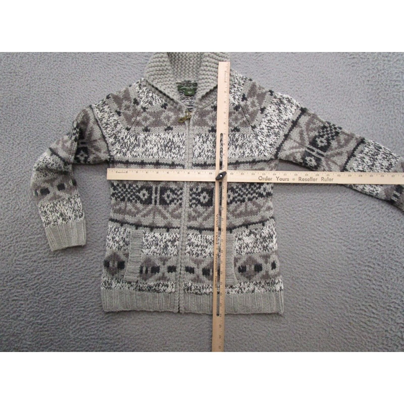 Eddie Bauer VTG Eddie Bauer Womens Wool Blend Cardigan Sweater Fair Isle SZ S Multicolor Womens Size S / US 4 / IT 40 - 4 Thumbnail