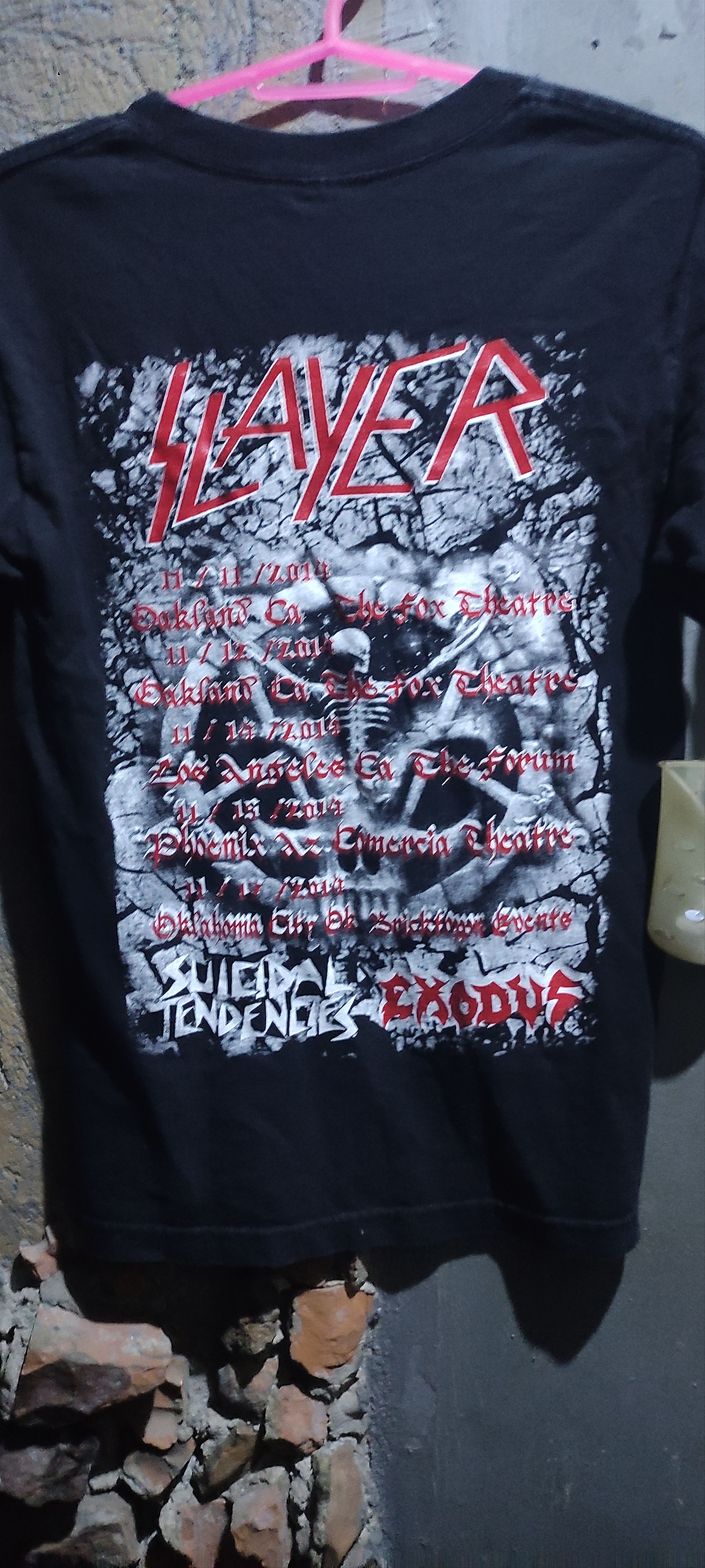 Slayer Slayer tour 2014 t-shirt small Size US S / EU 44-46 / 1 - 2 Thumbnail