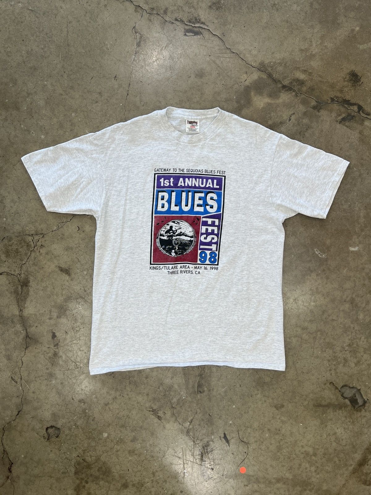 Band Tees Vintage 1988 Blues Music Festival Oneita Tee XL Size US XL / EU 56 / 4 - 2 Thumbnail
