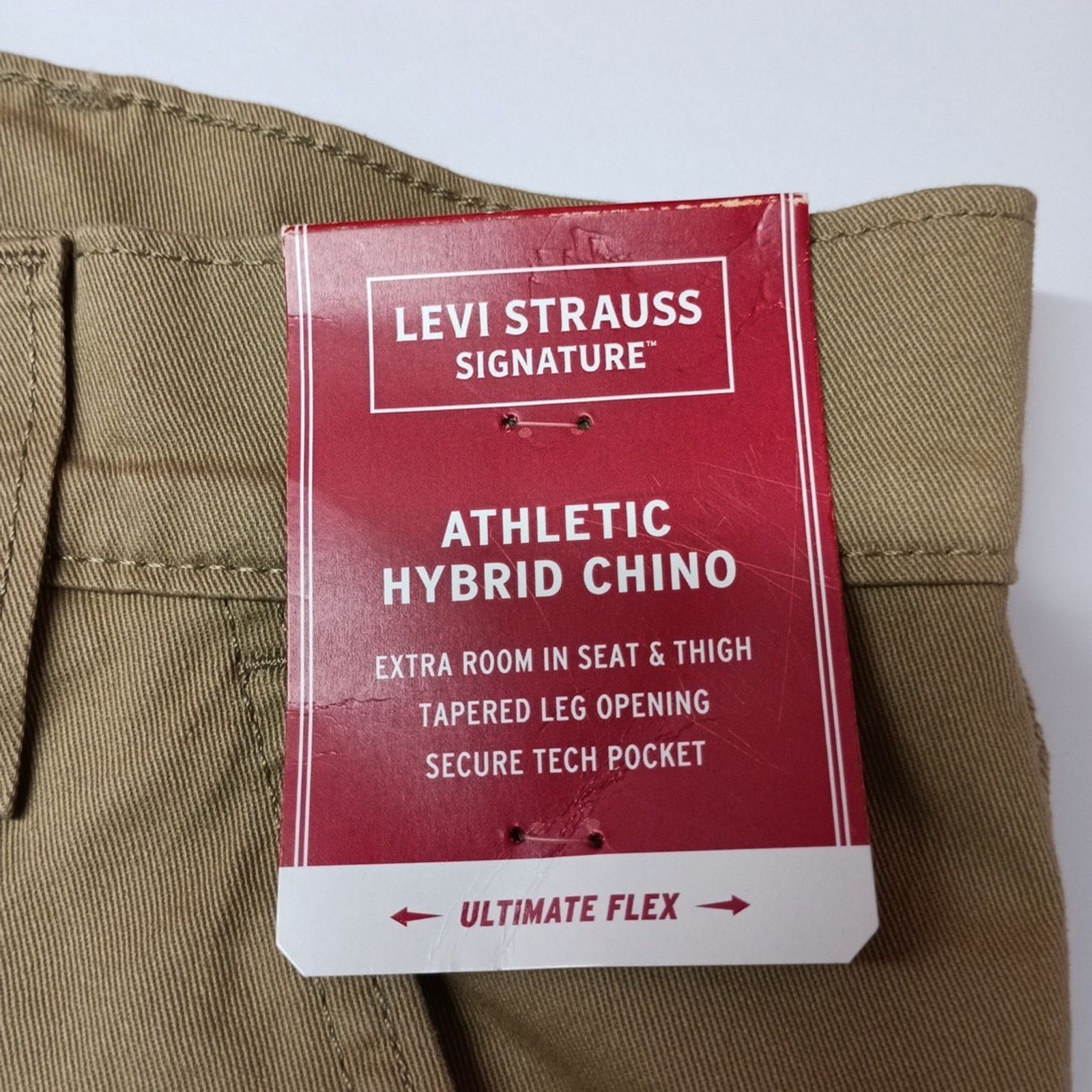 Levi's Signature By Levi Strauss Chino Pants Men's Size 40x30 Khaki Size US 40 / EU 56 - 5 Thumbnail
