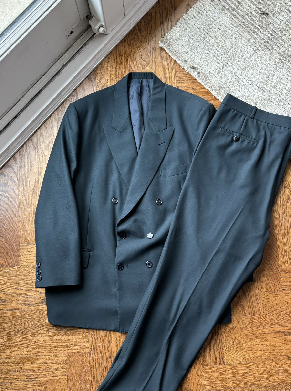 Ermenegildo Zegna × Vintage × Z Zegna Vintage Ermenegildo Zegna Double Brested Two Piece Suit XL Size 48L - 2 Thumbnail