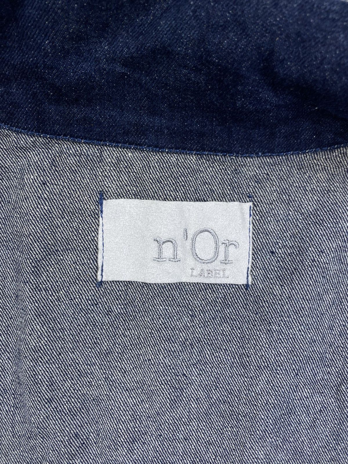 Japanese Brand Vintage N’or Label Double Collar Denim Jacket Size US L / EU 52-54 / 3 - 9 Thumbnail