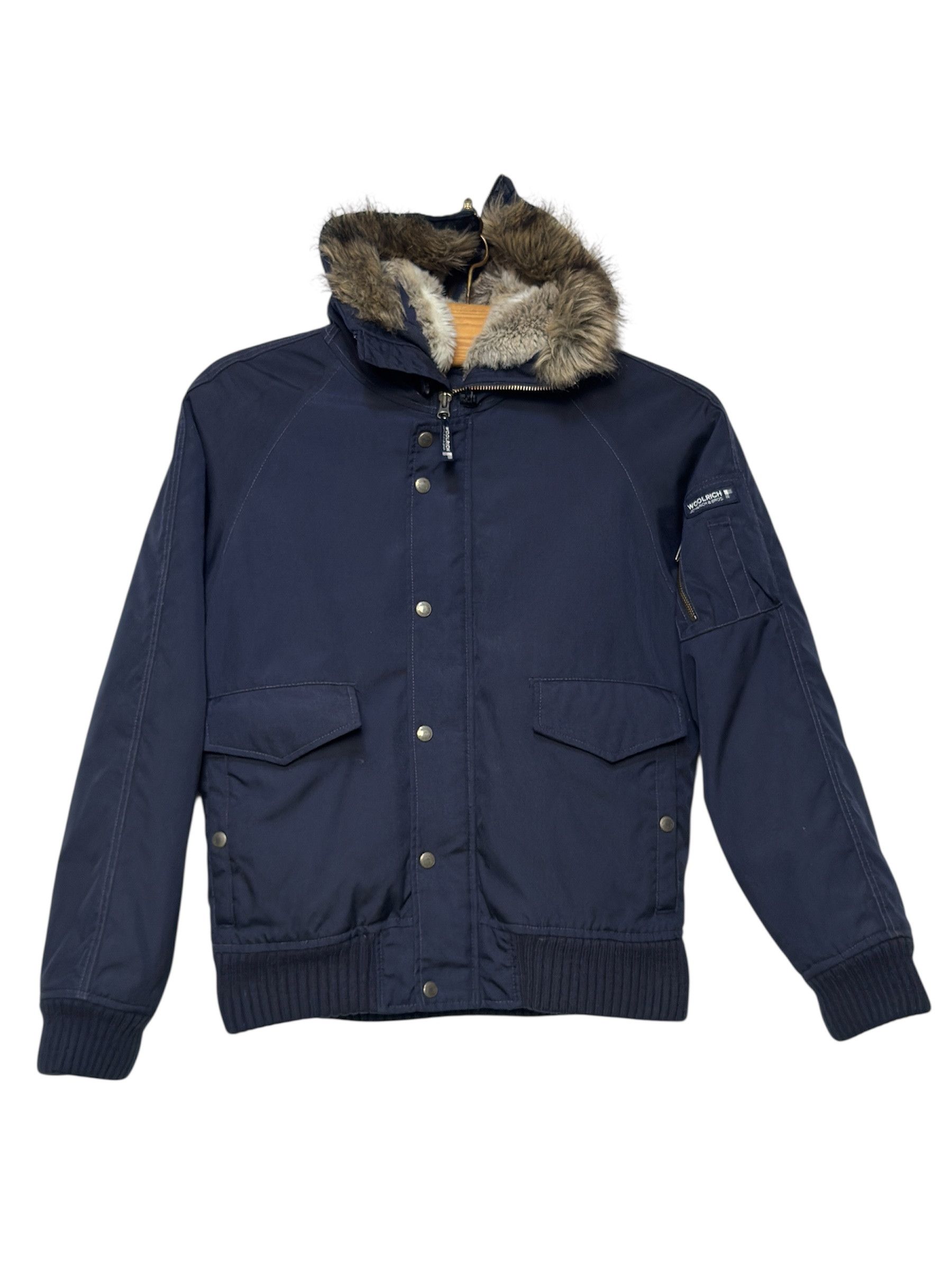 Woolrich Woolen Mills 🔥 bomber jacket puffer hooded fur size M Size US M / EU 48-50 / 2 - 1 Thumbnail