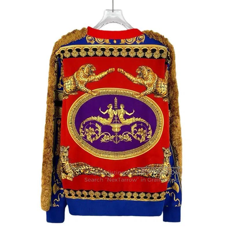 Versace Versace Red Cotton Sweatshirt for Women . Size M / US 6-8 / IT 42-44 - 1 Thumbnail