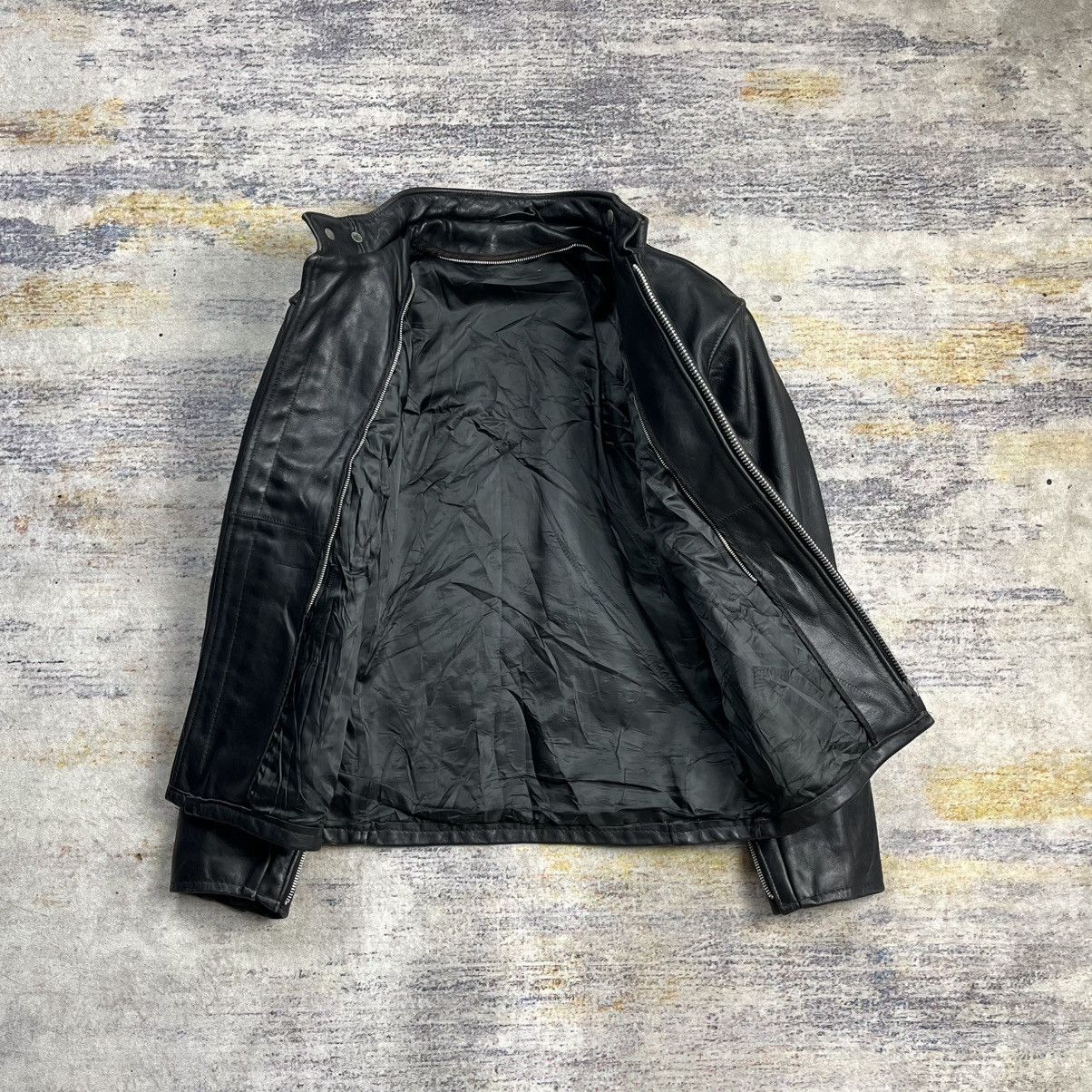 Schott × Vanson Leathers Vintage 90s Schott 013 cafe racer biker leather jacket Size US M / EU 48-50 / 2 - 9 Thumbnail