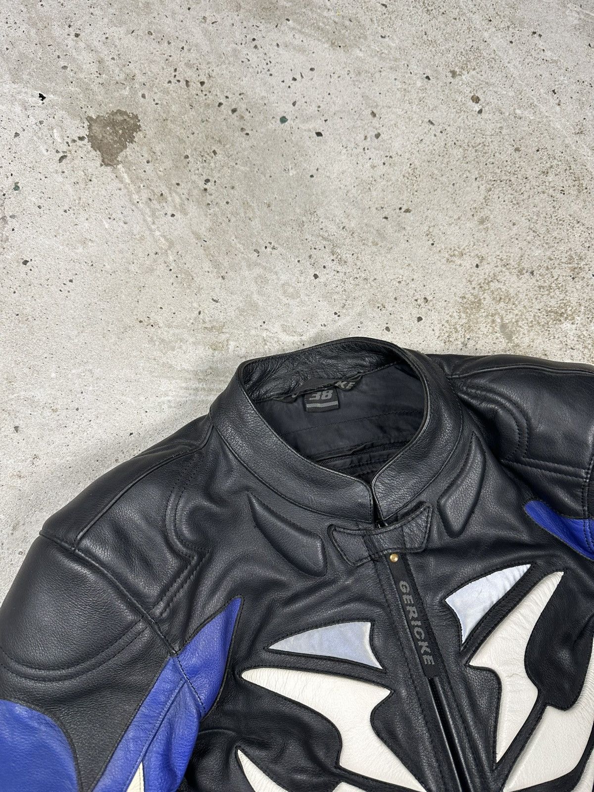 Hein Gericke × Vintage Vintage Y2K Real Leather Gericke Tribal Racing Moto Jacket Size US S / EU 44-46 / 1 - 8 Thumbnail