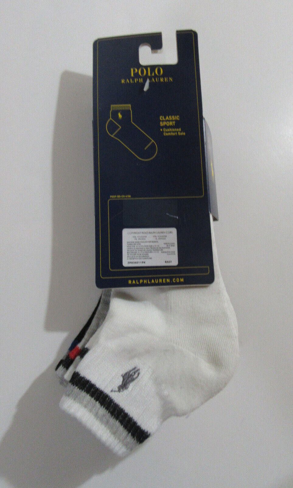 Polo Ralph Lauren Polo Ralph Lauren Mens Classic Sport Quarter Crew Socks Size ONE SIZE - 2 Thumbnail