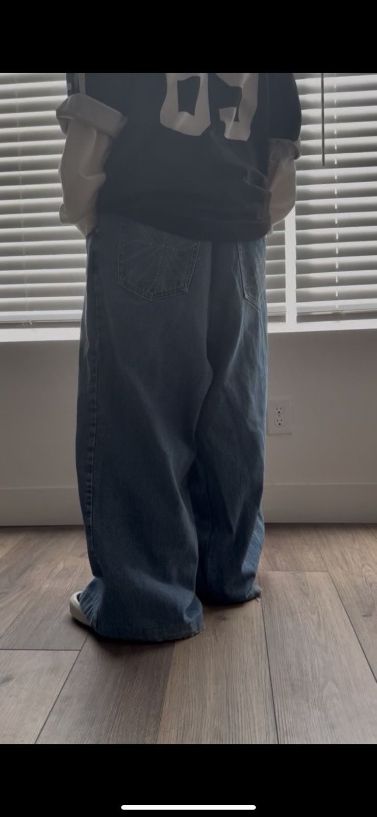 Other Blue baggy jeans with cross design Size US 38 / EU 54 - 9 Thumbnail