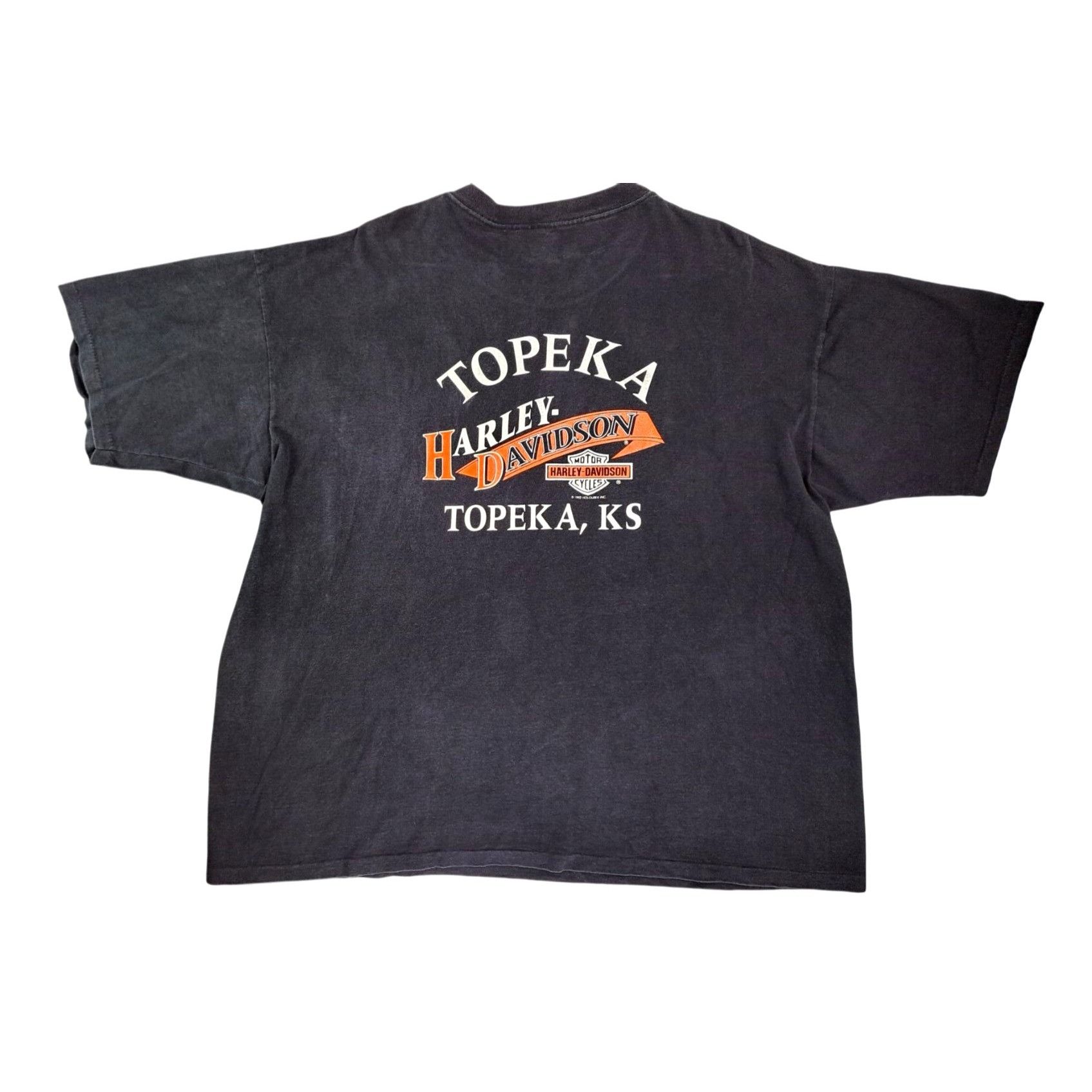 Harley Davidson Vintage Harley Davidson Topeka Kansas T-Shirt XXL Skull Size US XXL / EU 58 / 5 - 3 Thumbnail