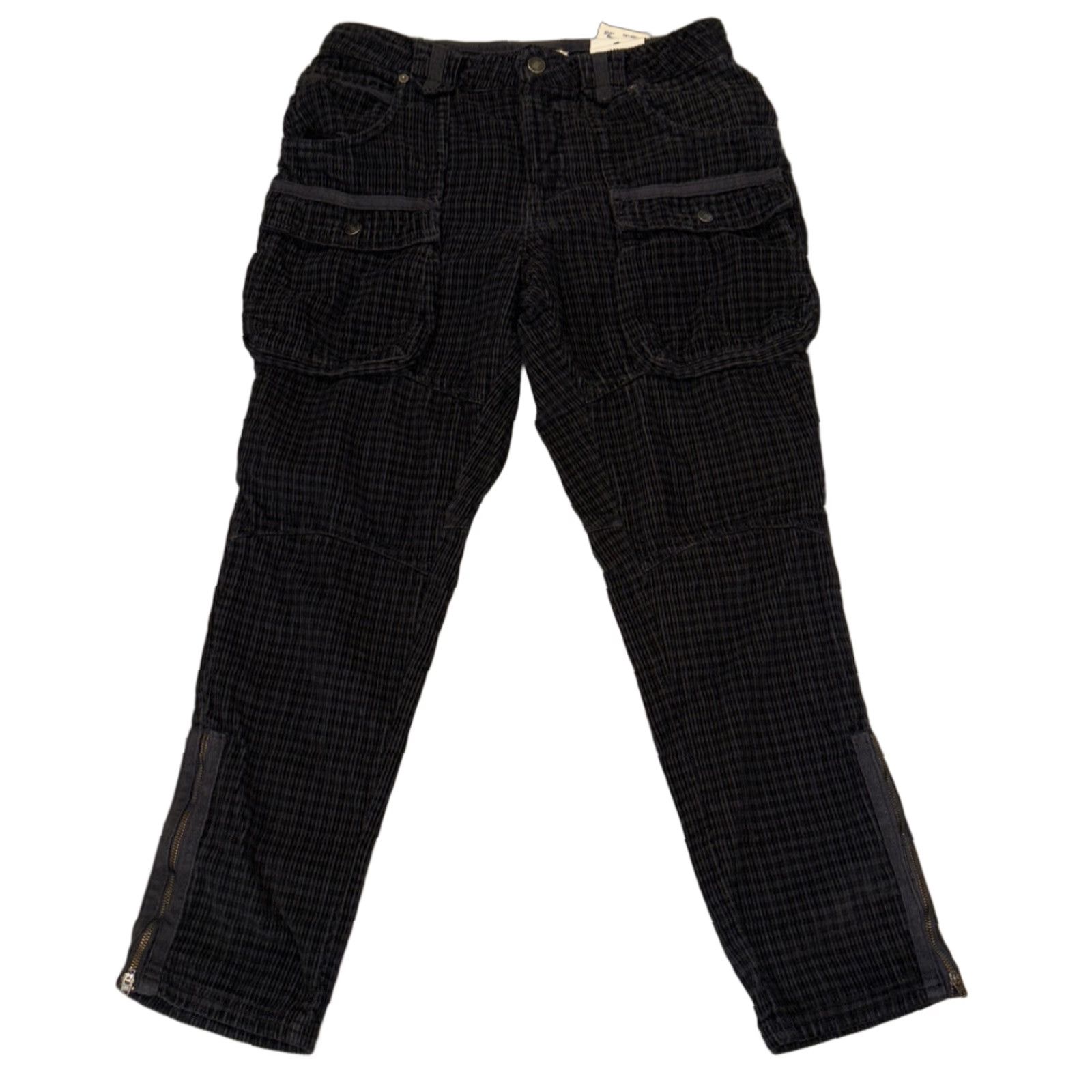 Free People Free People x We The Free London Calling Slouchy Cord Pants Size 27 Regular Women's Pants Tapered Cargo Pocket Blue/Grey Size 27" / US 4 / IT 40 - 1 Thumbnail