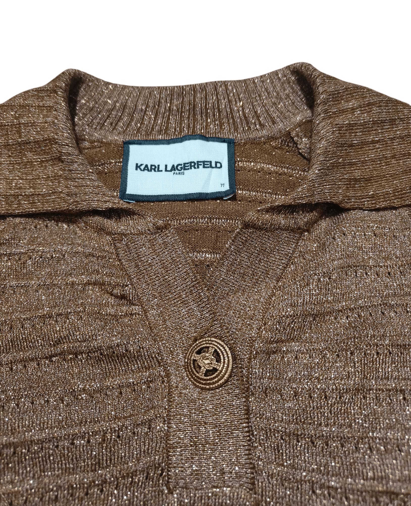 Karl Lagerfeld Vintage KARL LAGERFELD Women's Knit Viscose Sweater Blouse Size L / US 10 / IT 46 - 7 Thumbnail