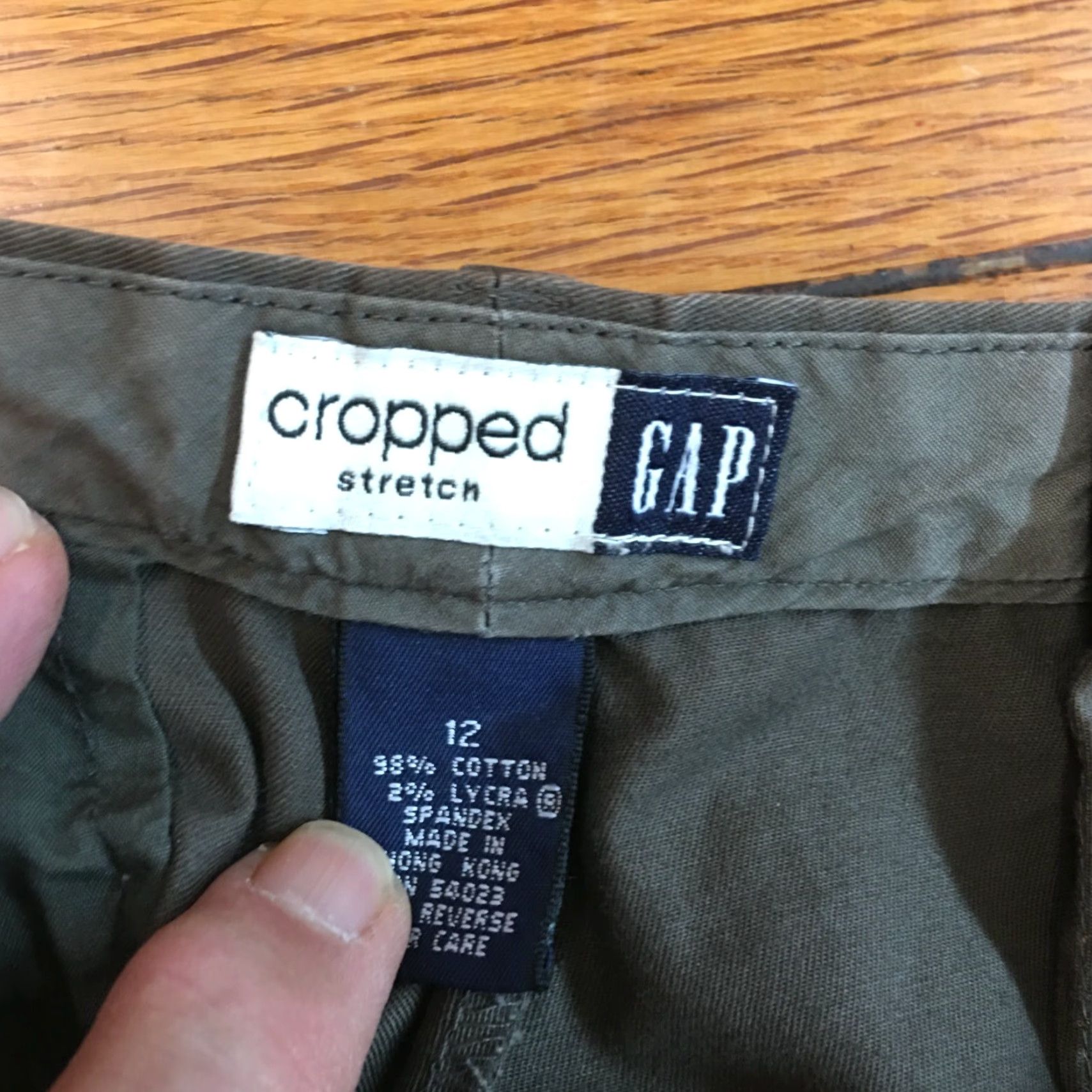 Gap Gap Womens Casual Regular Cropped Stretch Brown Dress Pants Size 12 Size 34" / US 12 / IT 48 - 7 Thumbnail