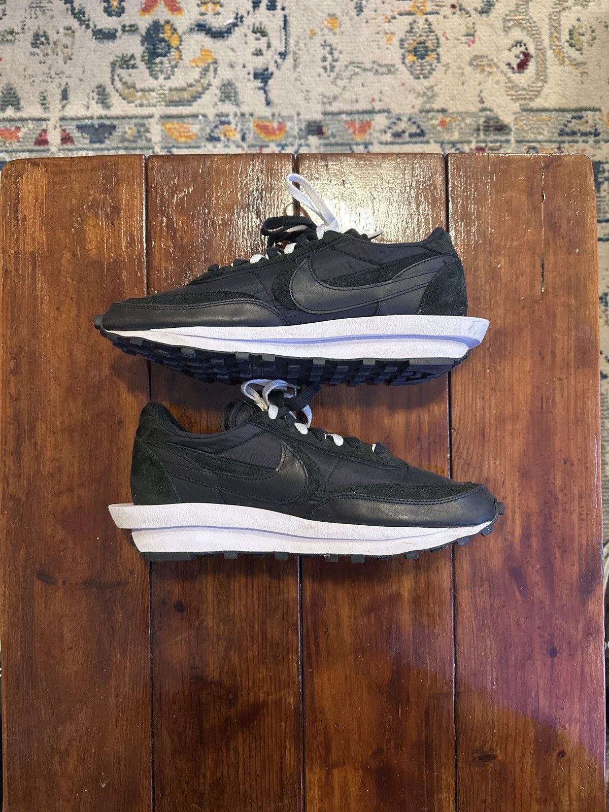 Nike × Sacai Nike Sacai LD Waffle Black Nylon Size US 11 / EU 44 - 2 Thumbnail