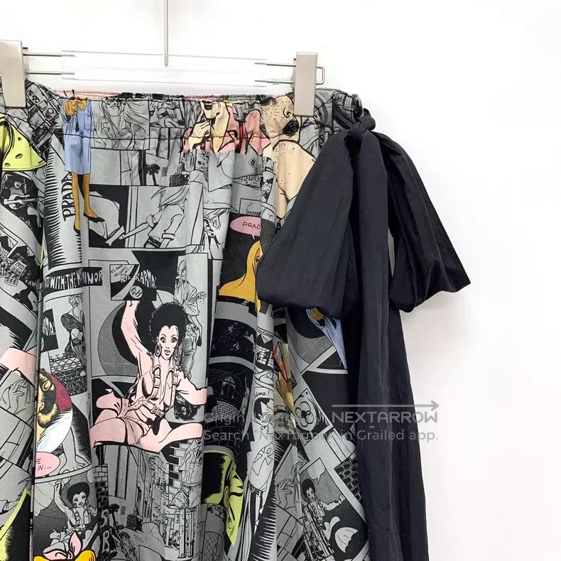 Prada Prada Multi-color cartoon cartoon image full-print cotton Size 25" / US 0 / IT 36 - 3 Thumbnail