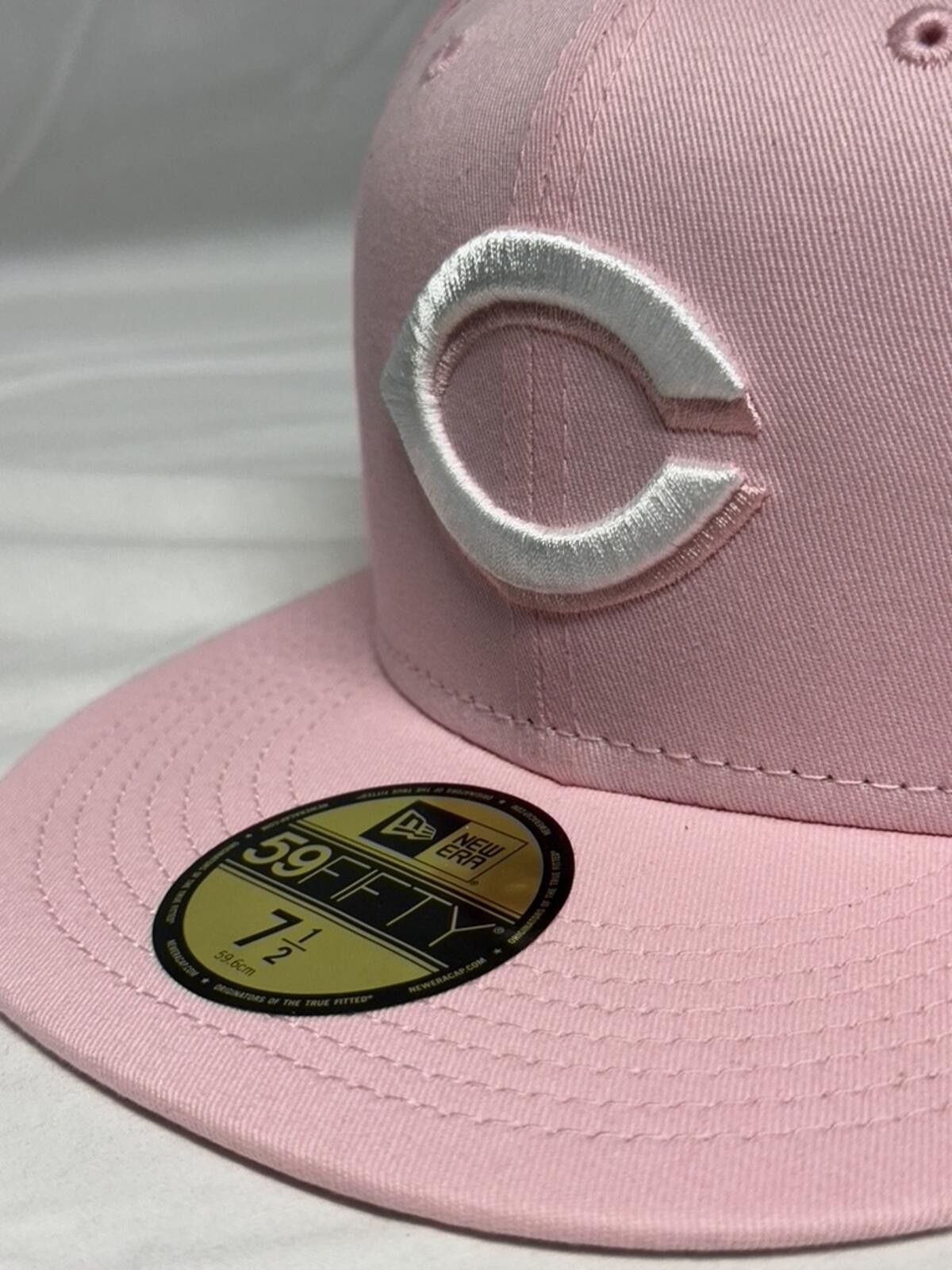 New Era New Era Cincinnati Reds Pastel Pink 59FIFTY 7 1/2 Size ONE SIZE - 1 Thumbnail