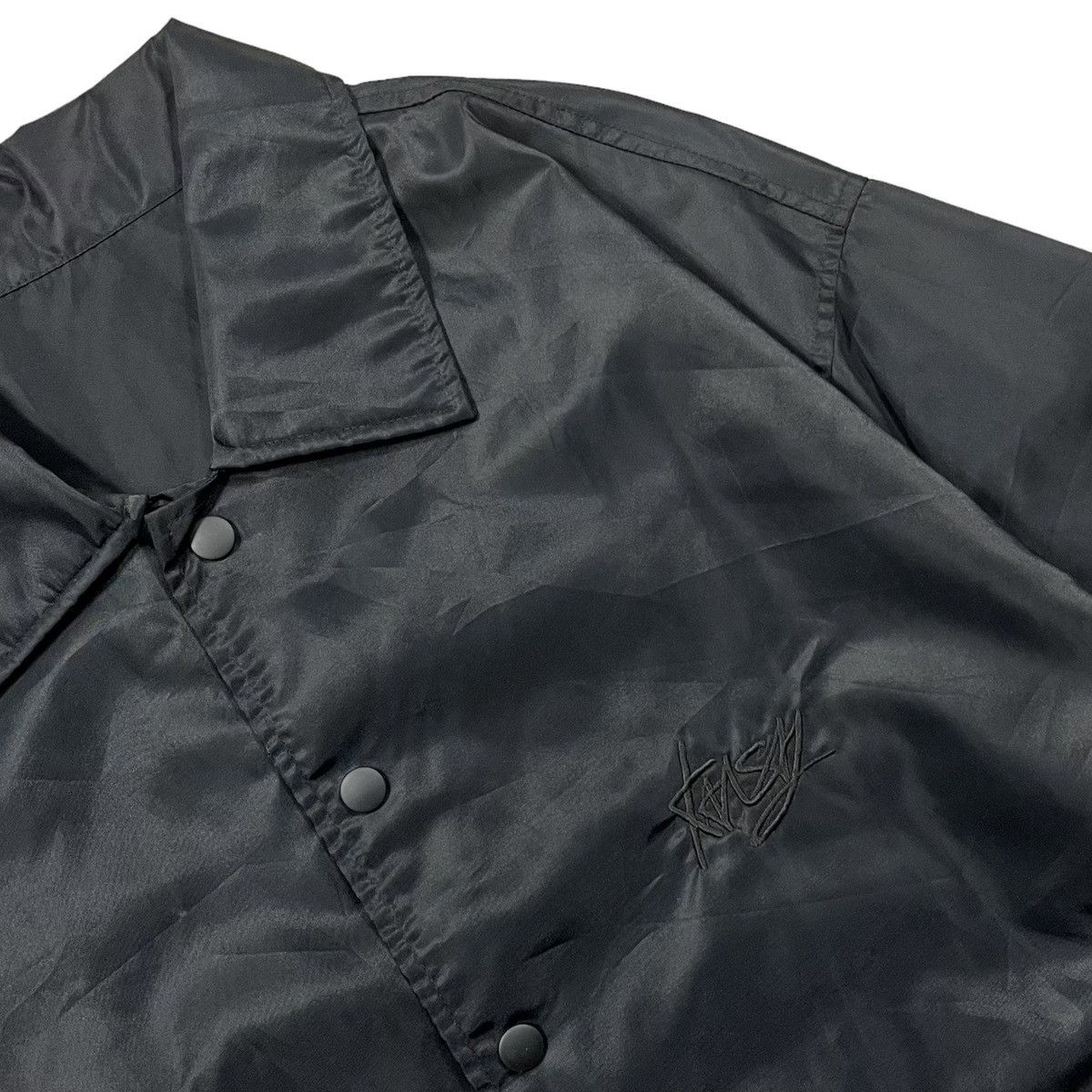 Kansai Yamamoto Vintage Kansai Man Black on Black Big Logo Jacket Size US M / EU 48-50 / 2 - 6 Thumbnail