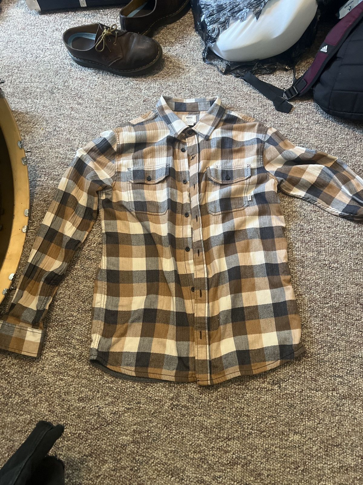 Vans Vans Button Up Flannel Size US L / EU 52-54 / 3 - 1 Thumbnail
