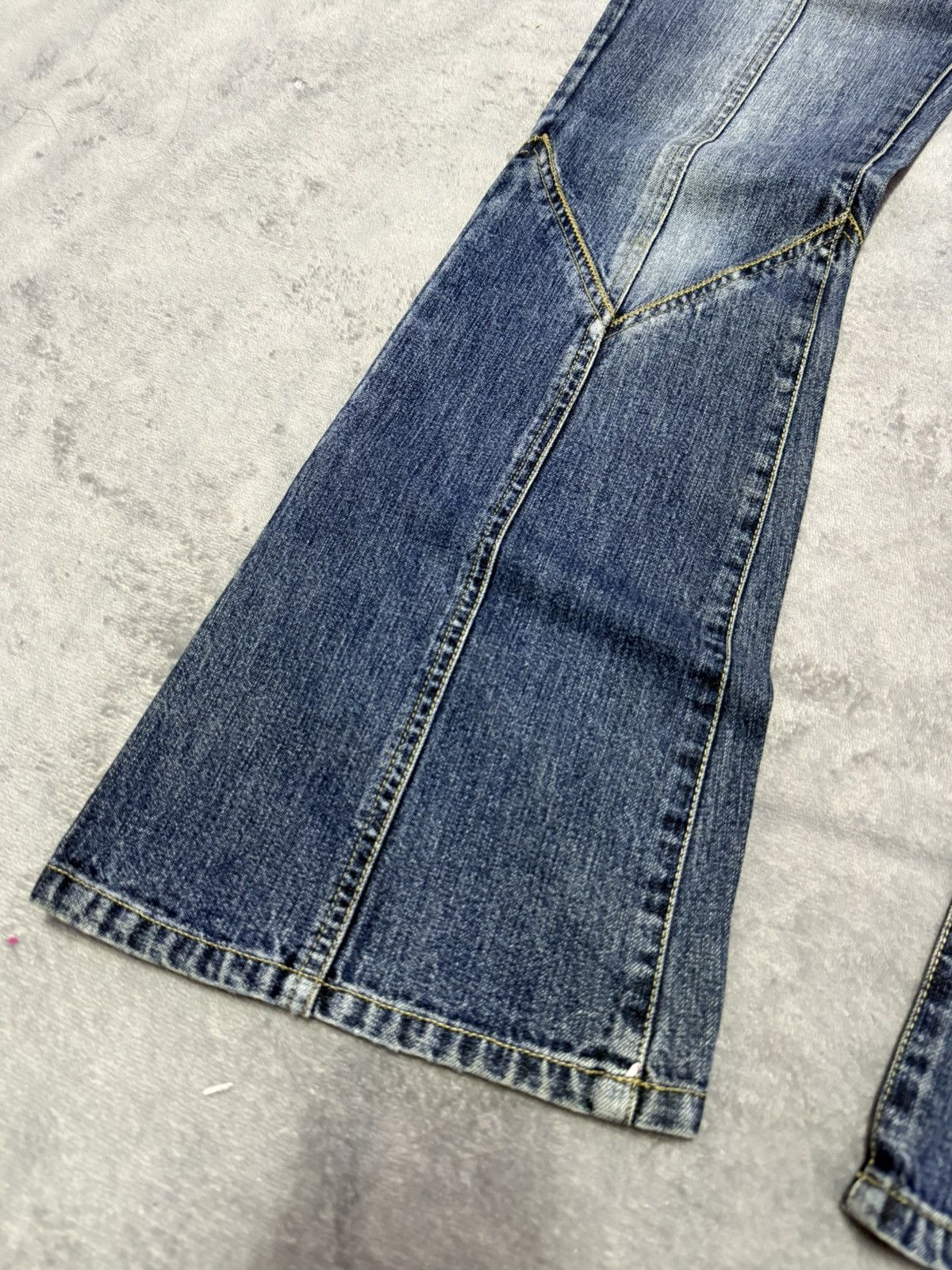 Hysteric Glamour Oririn Japan Panelling Flared Bootcut Jeans Size US 28 / EU 44 - 6 Thumbnail