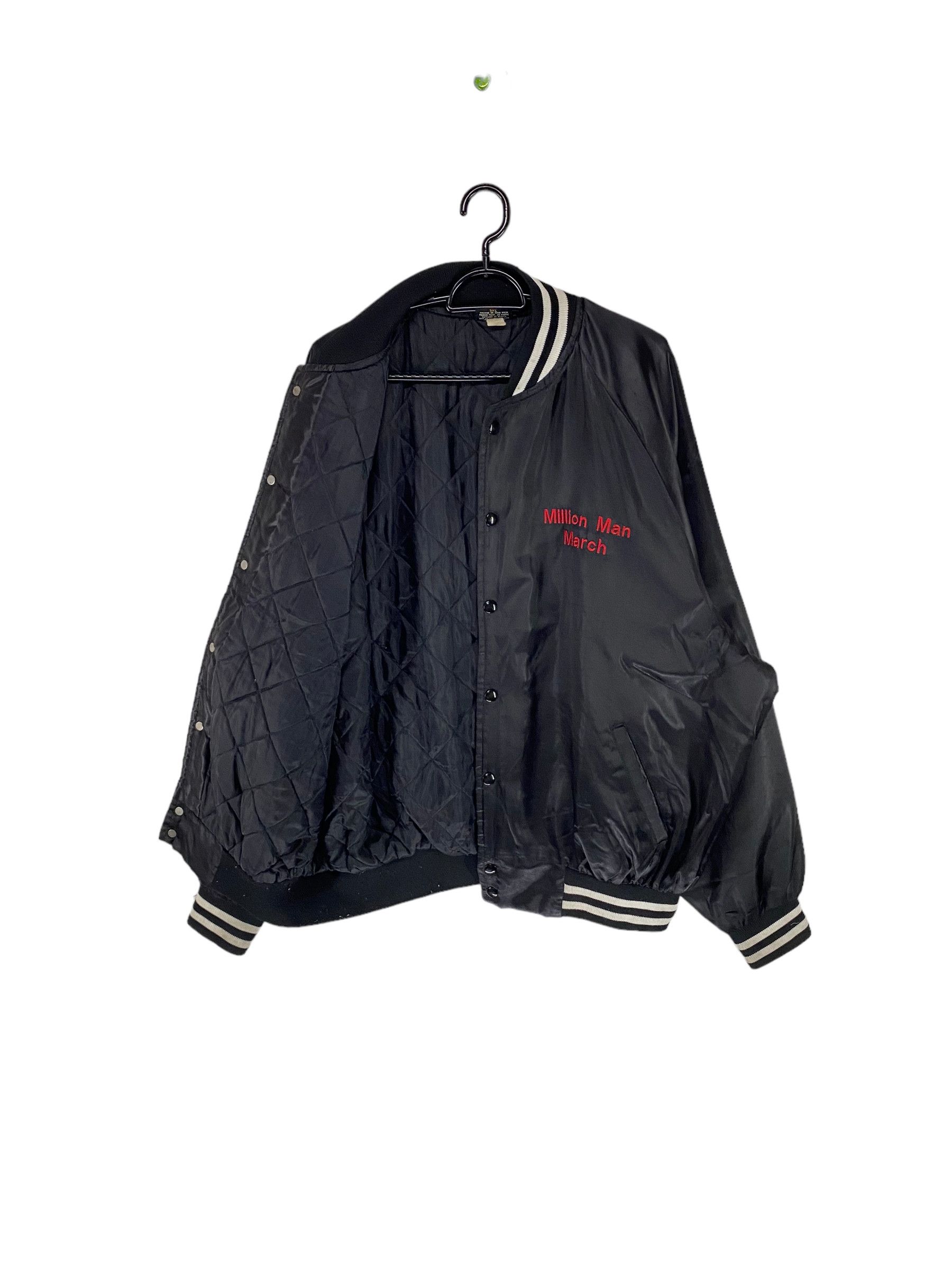 Vintage 90s The million man march quilted line satin jacket Size US XXL / EU 58 / 5 - 3 Thumbnail