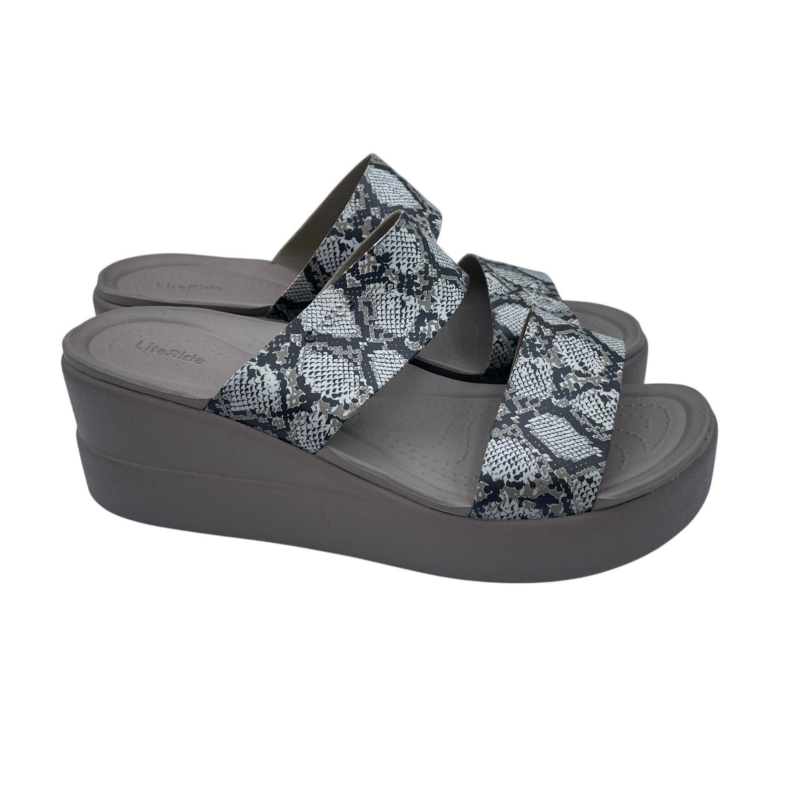 Crocs Crocs Lite Ride Brooklyn Mid Snake Skin Sandals Womens 11 Size US 11 / IT 41 - 1 Thumbnail