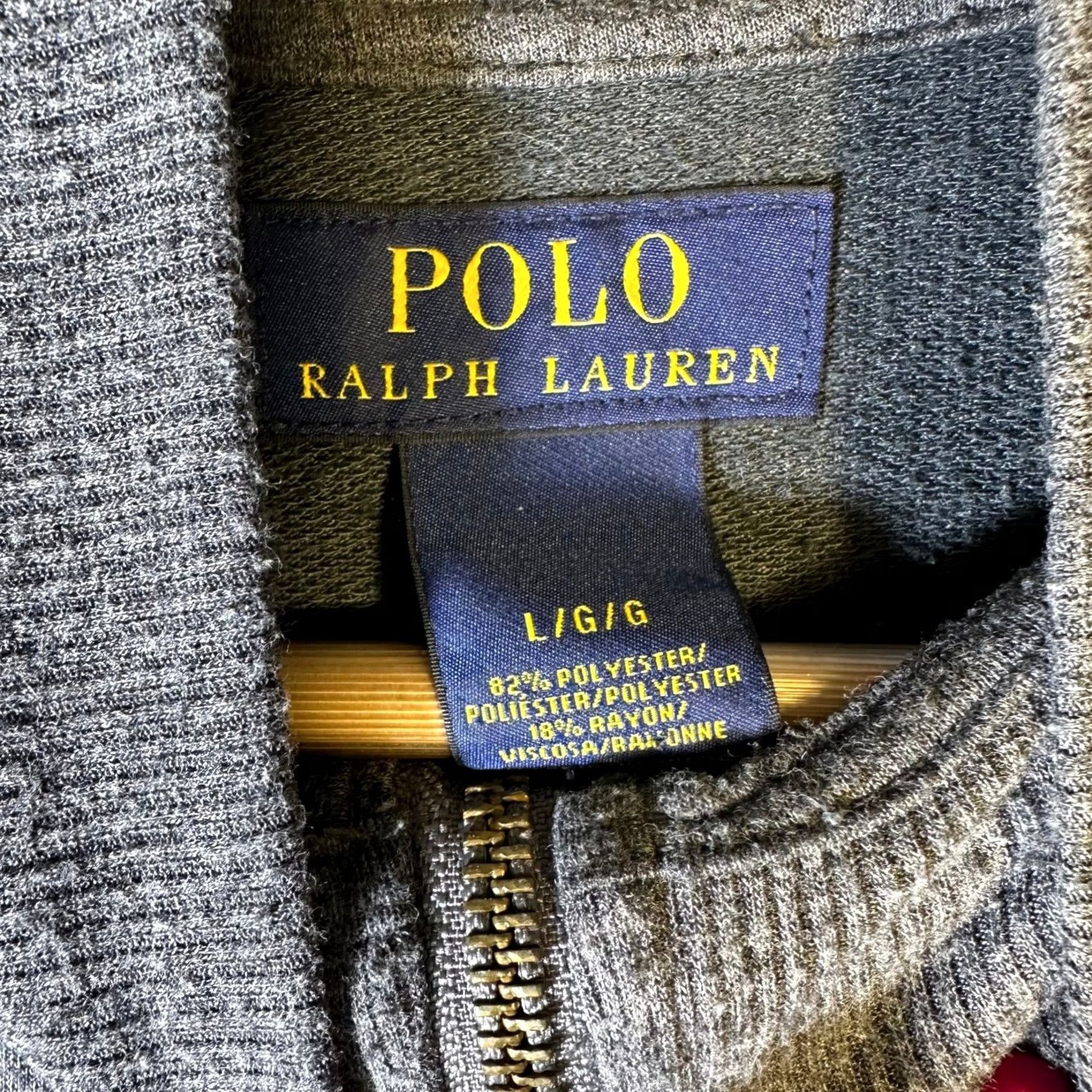 Polo Ralph Lauren Polo Ralph Lauren Mens Large Gray Quarter Zip Pullover Mock Neck L Sweatshirt Pullover Performance Zip Front Size US L / EU 52-54 / 3 - 3 Thumbnail