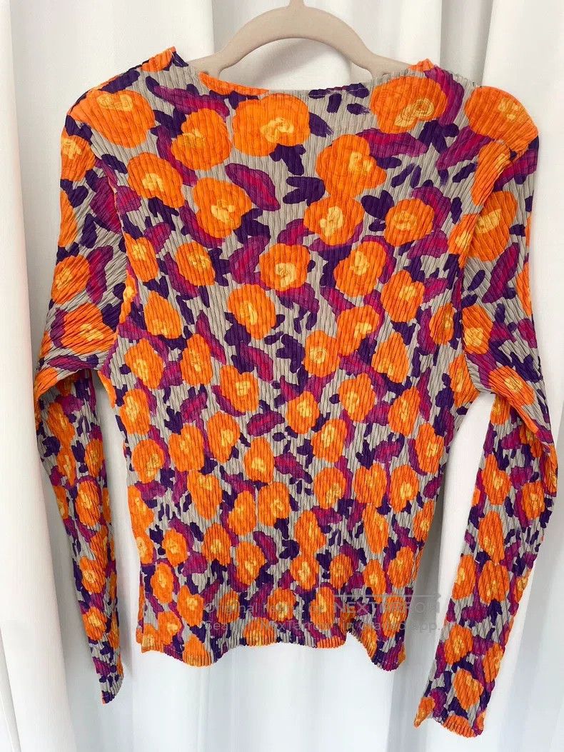 Issey Miyake Issey Miyake Orange Color Block Top Size M / US 6-8 / IT 42-44 - 2 Thumbnail