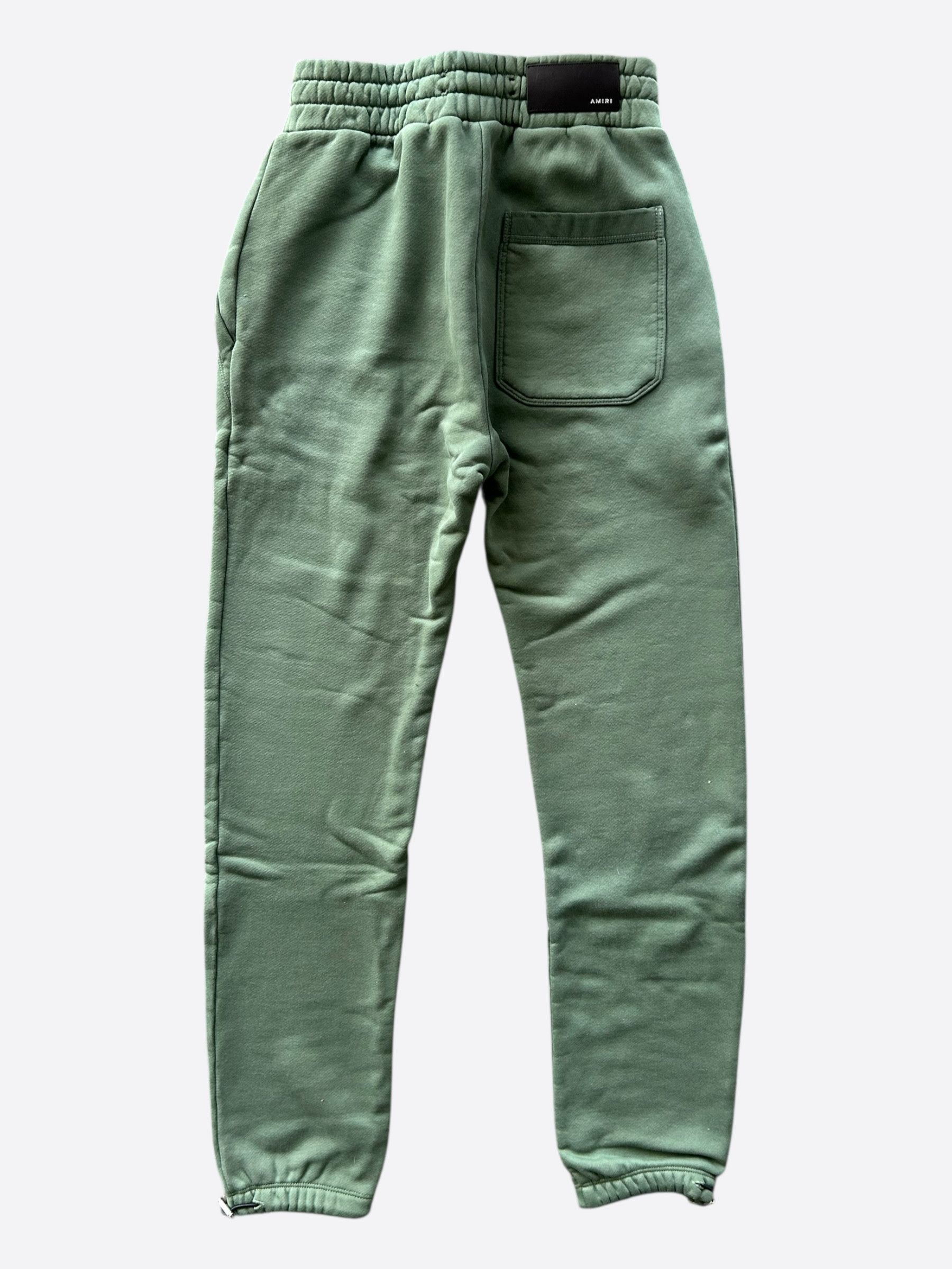 Amiri Amiri Green & Peach MA Watercolor Logo Sweatpants Size US 30 / EU 46 - 2 Thumbnail