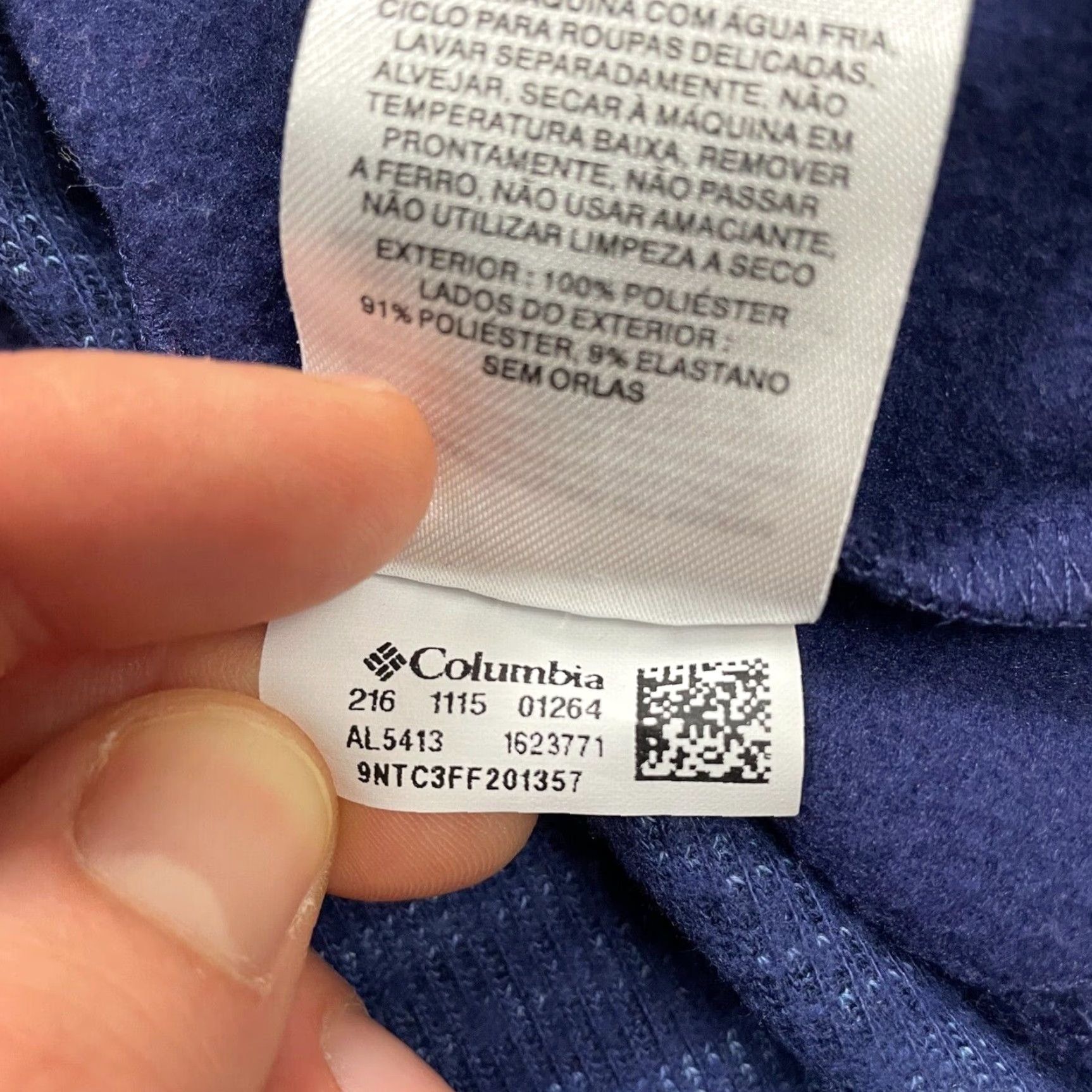 Vintage Columbia Optic Got It Active Jacket Womens Large Blue 1/4 Zip High Neck Running Size L / US 10 / IT 46 - 5 Thumbnail