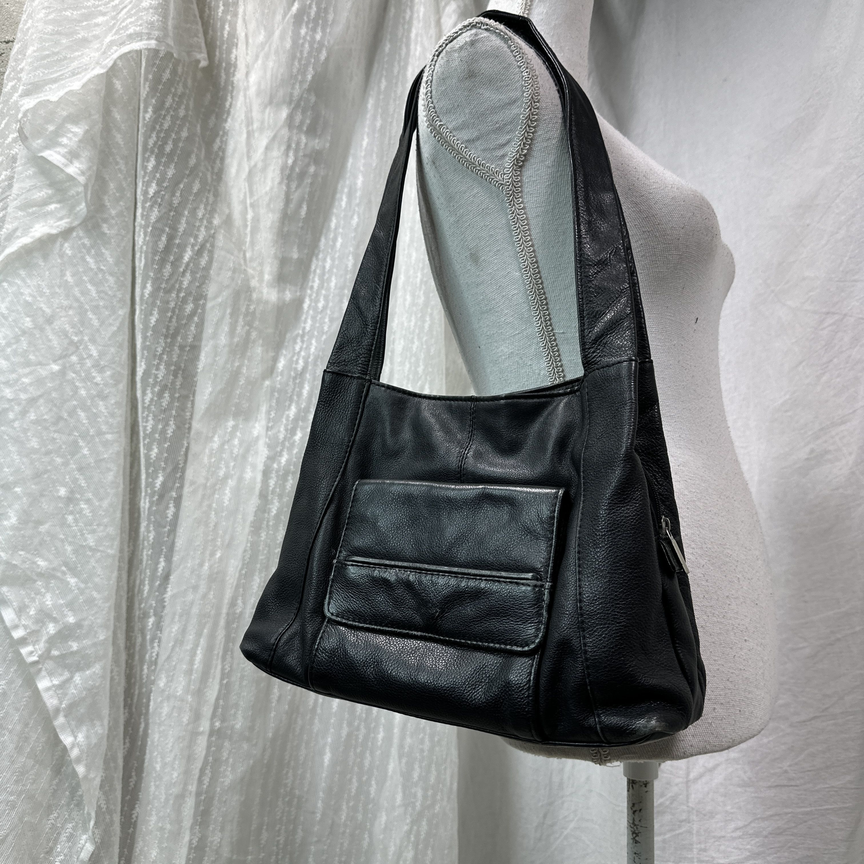 Vintage Vintage Avant Garde Grunge Leather Bag Y2K Size ONE SIZE - 5 Thumbnail